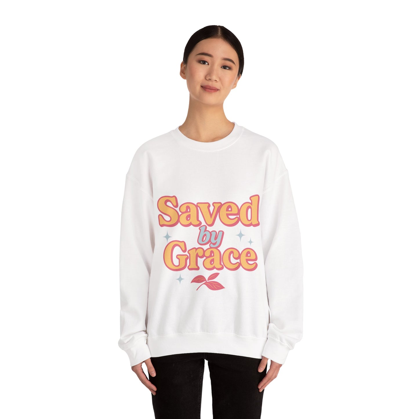 Saved by Grace Heavy Blend™ Crewneck Sweatshirt