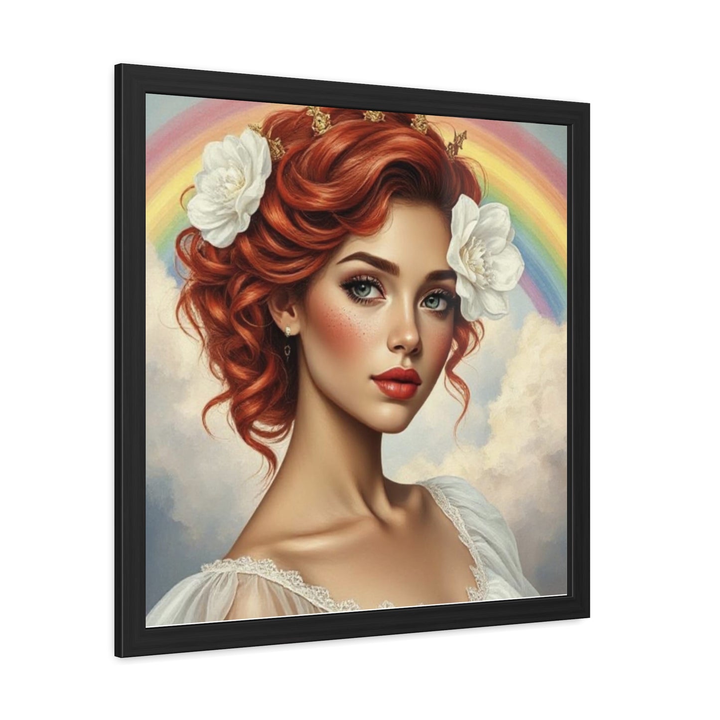 Promise in Bloom – Rainbow Covenant Christian Wall Art