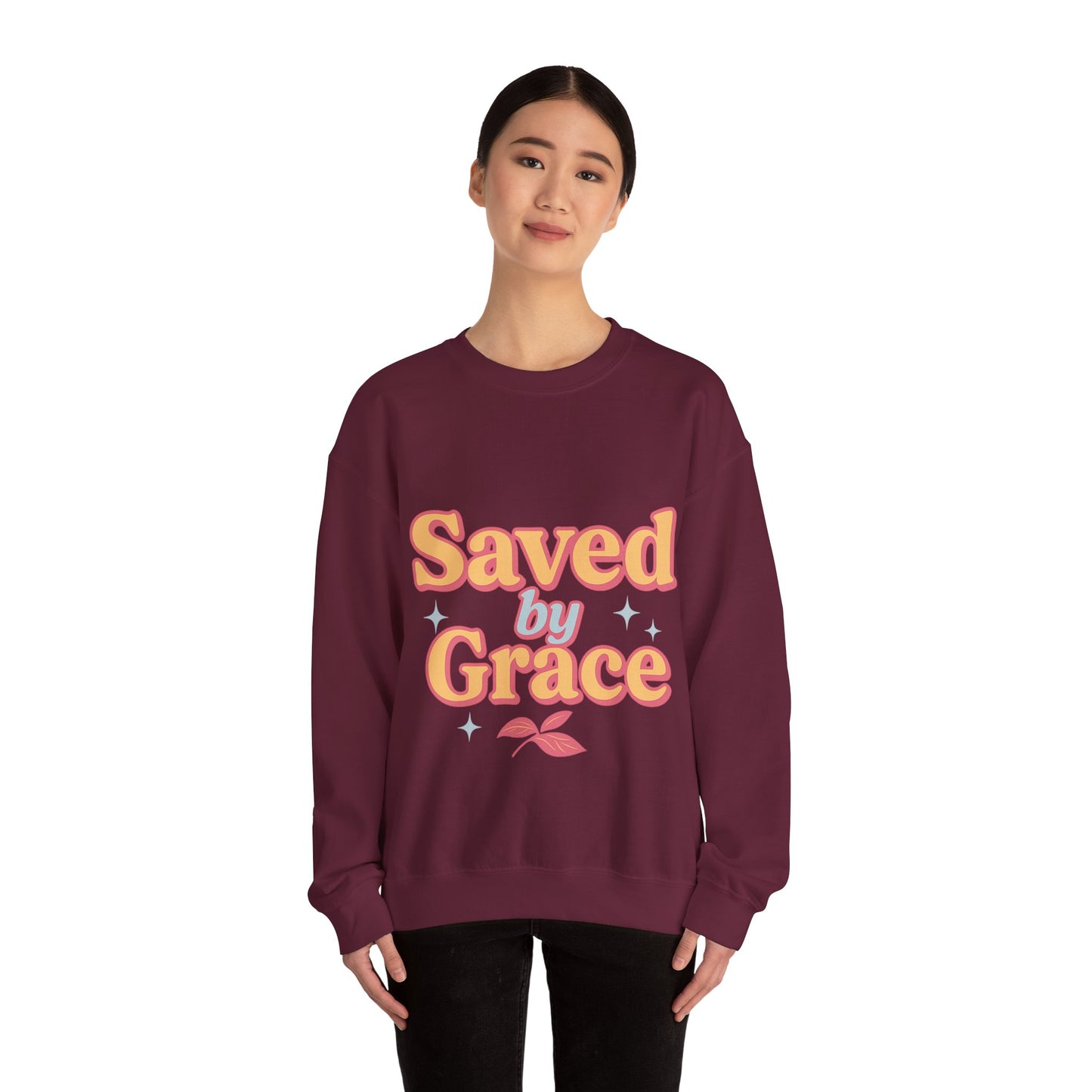 Saved by Grace Heavy Blend™ Crewneck Sweatshirt