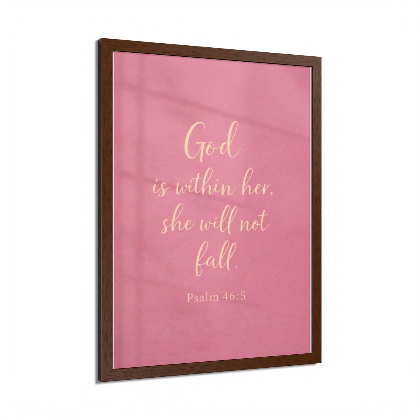 She Will Not Fall – Psalm 46:5 Scripture Wall Art