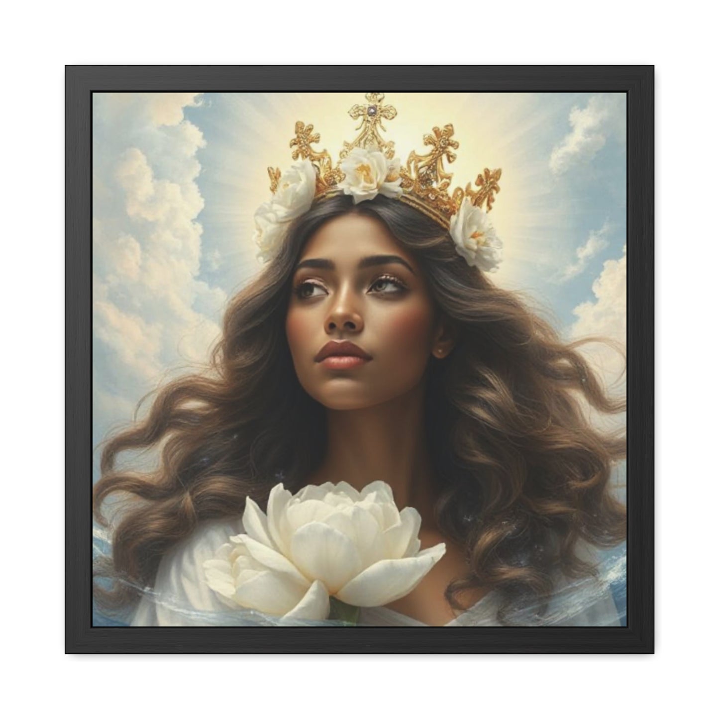 Crowned in Stillness – Peony of Grace Christian Wall Art