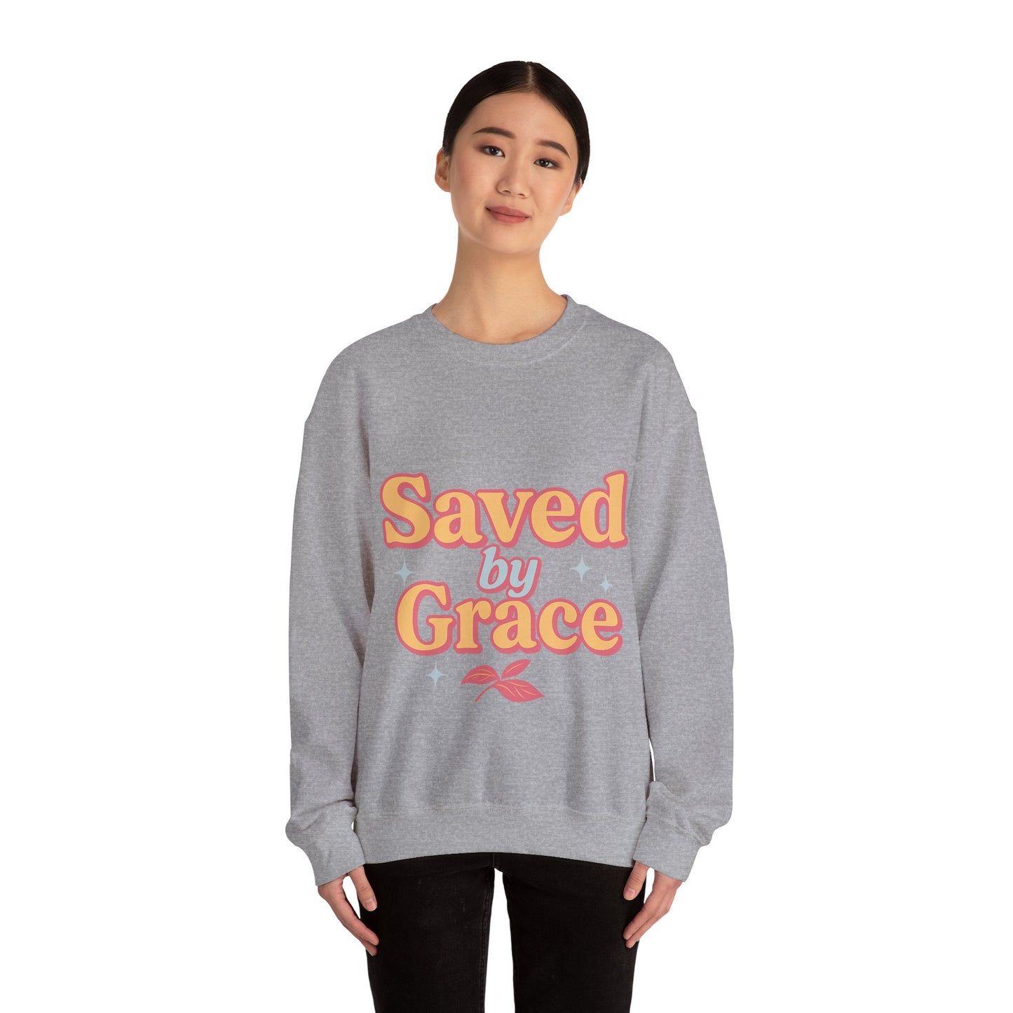 Saved by Grace Heavy Blend™ Crewneck Sweatshirt