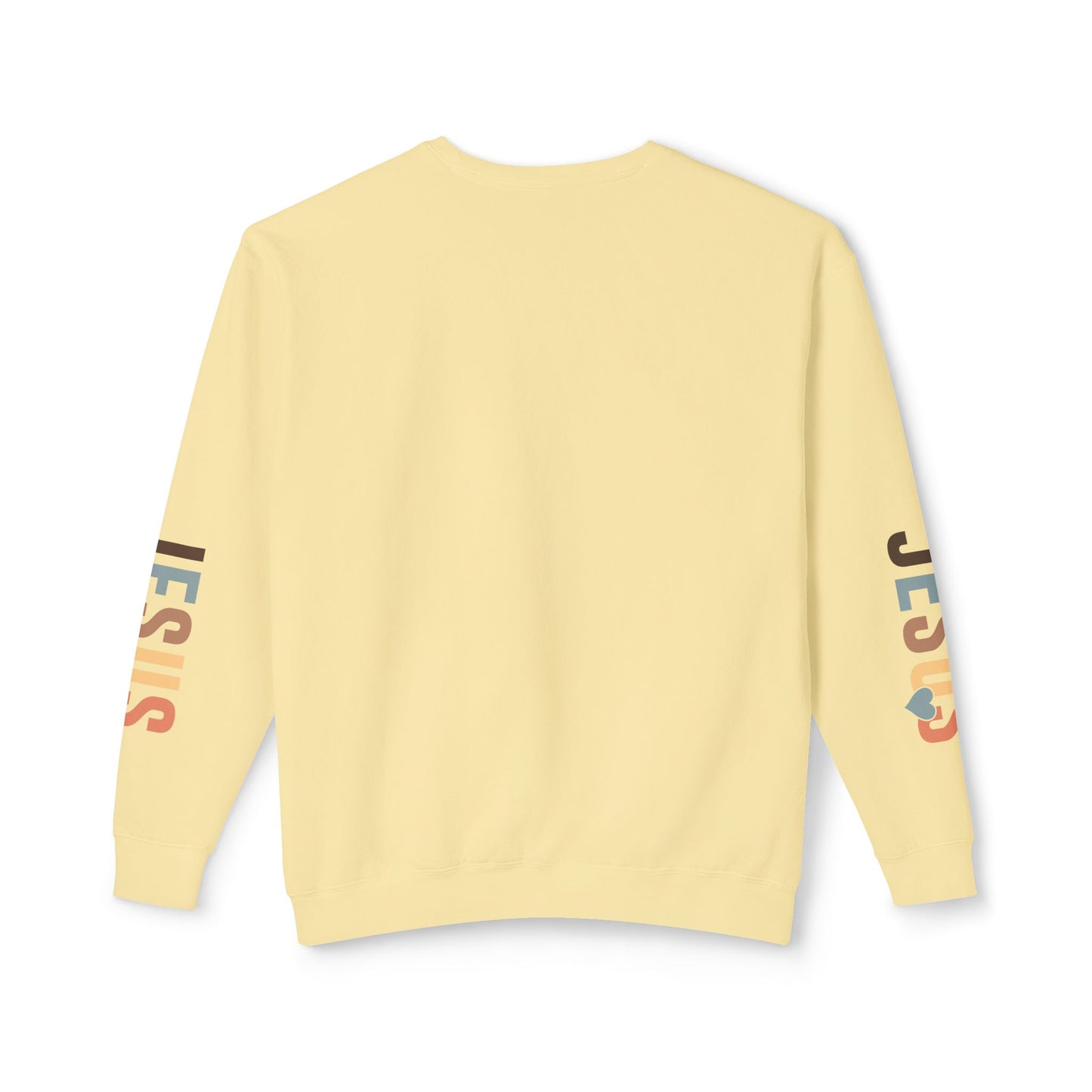 Christian Sweatshirt "Created with a Purpose" with JESUS Sleeve