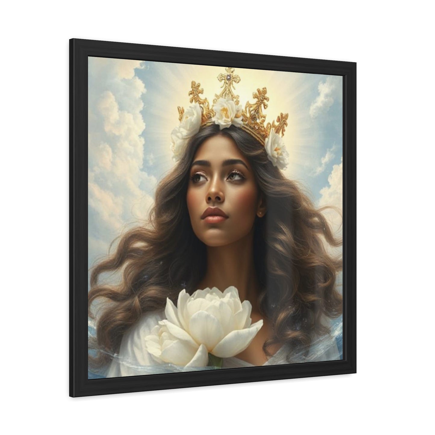 Crowned in Stillness – Peony of Grace Christian Wall Art