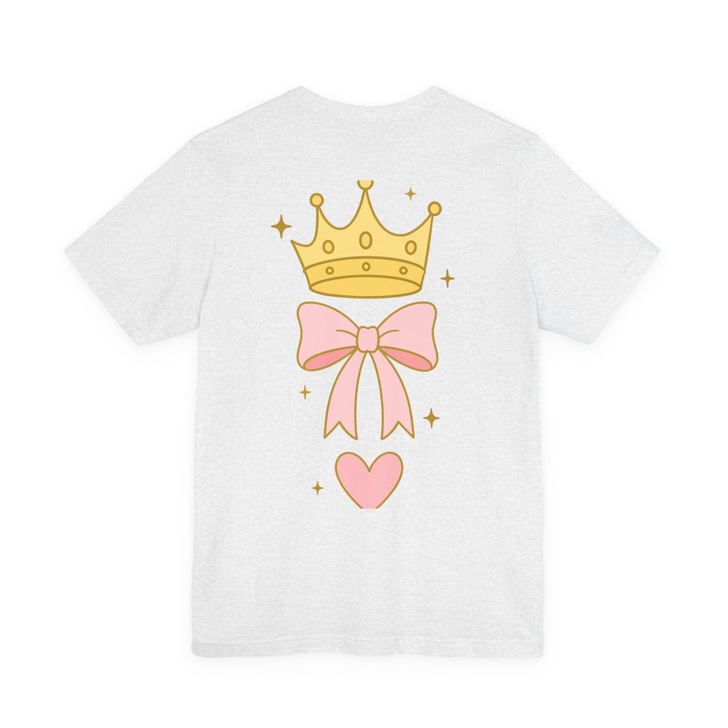 Faith Over Fear T-Shirt — Pastel Crown & Ribbon Christian Inspirational Tee