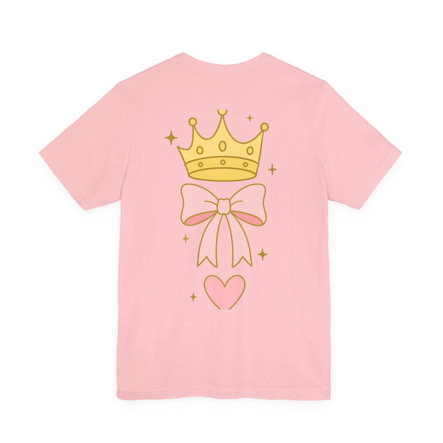 Faith Over Fear T-Shirt — Pastel Crown & Ribbon Christian Inspirational Tee
