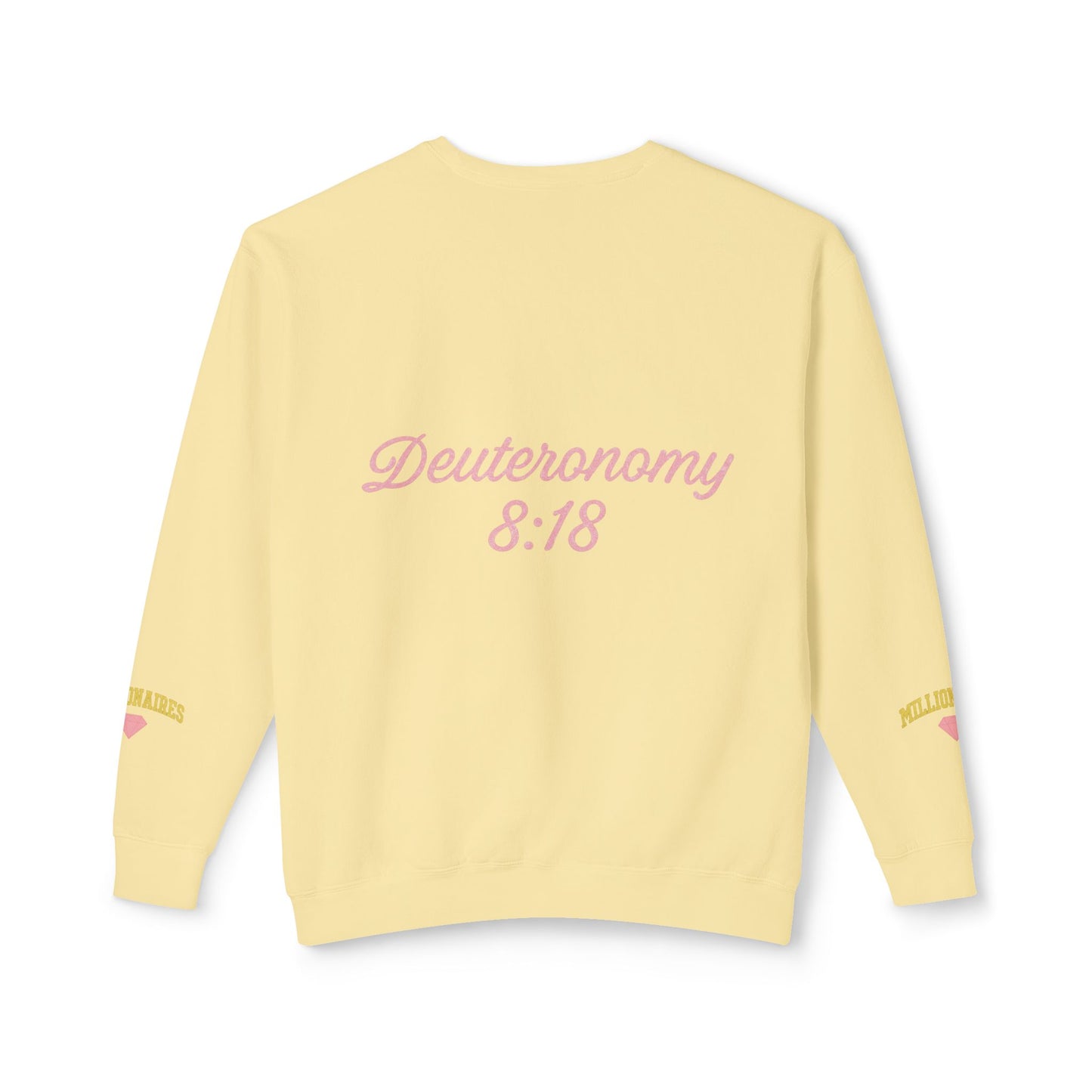 God-Made Millionaires Club Sweatshirt — Deuteronomy 8:18 Crewneck