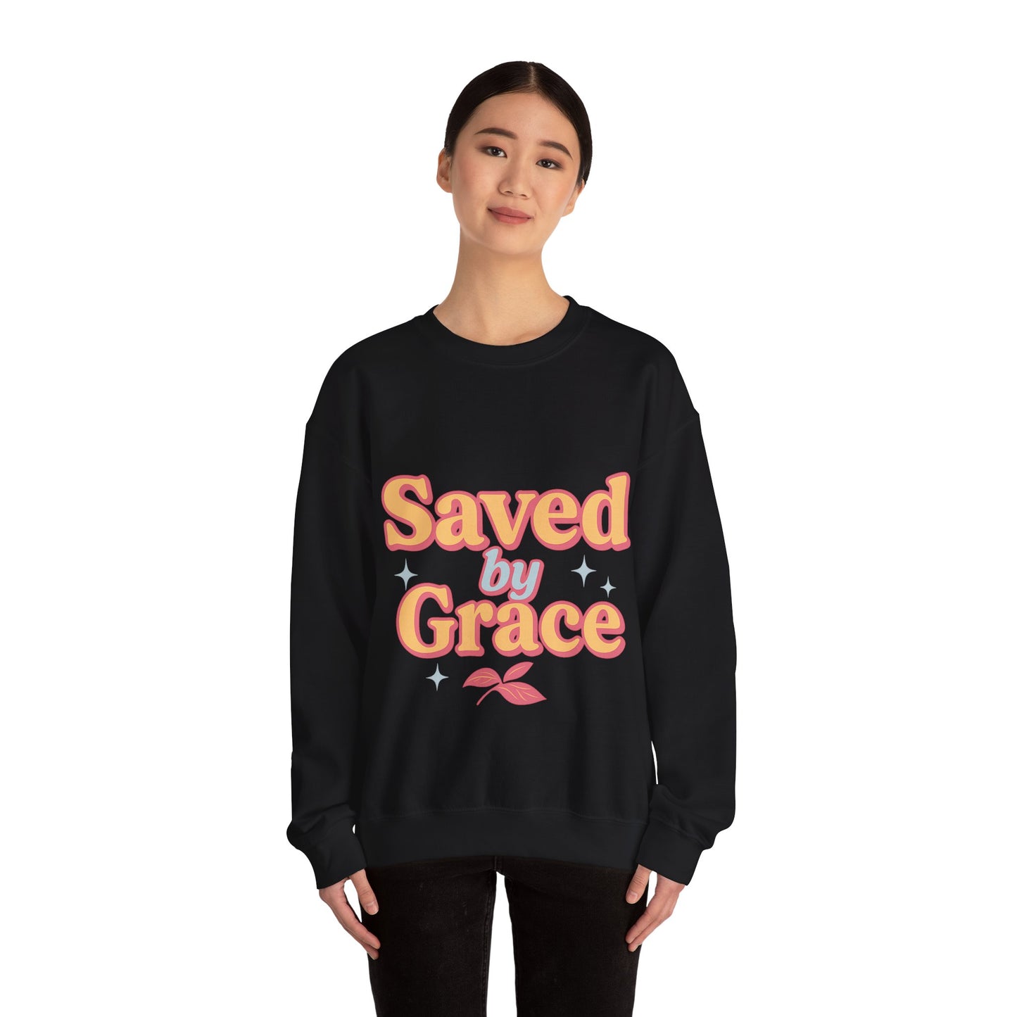 Saved by Grace Heavy Blend™ Crewneck Sweatshirt