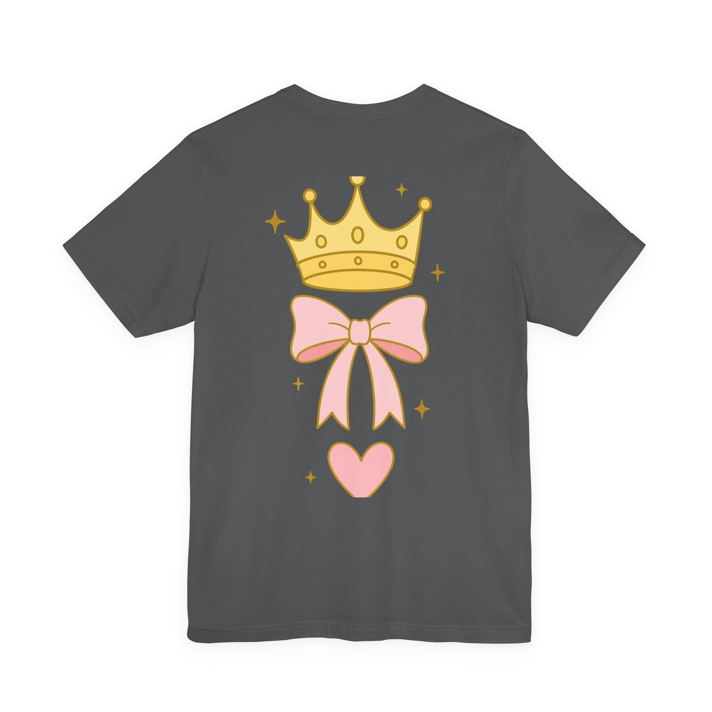 Faith Over Fear T-Shirt — Pastel Crown & Ribbon Christian Inspirational Tee