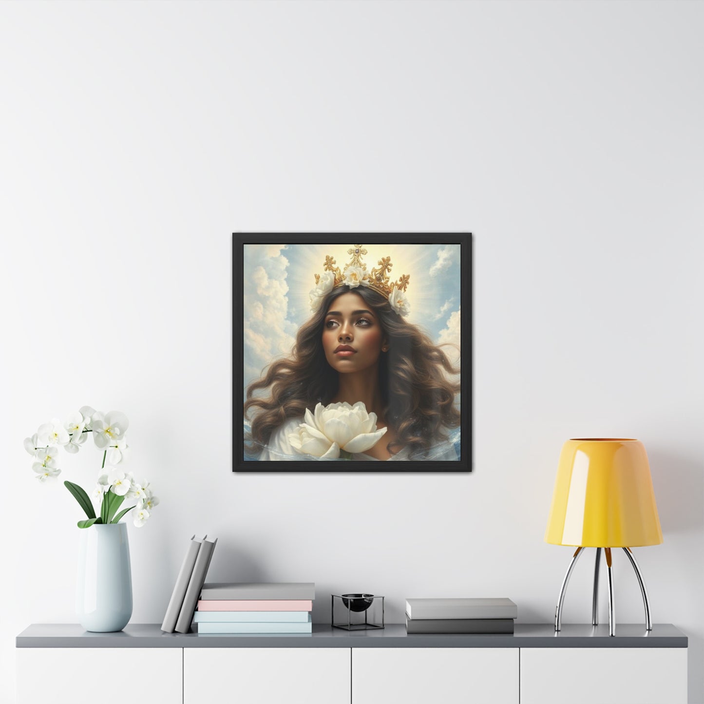 Crowned in Stillness – Peony of Grace Christian Wall Art