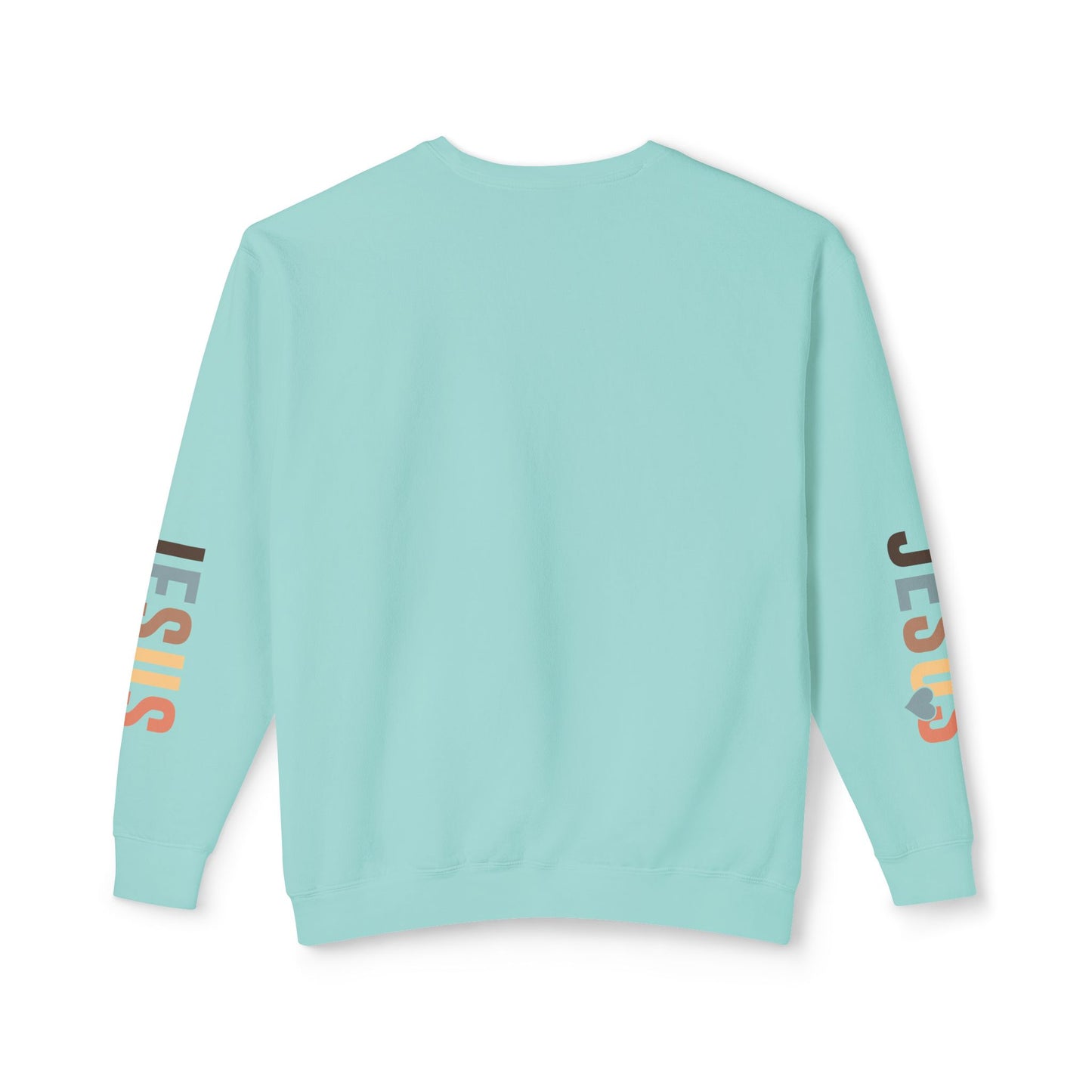 Christian Sweatshirt "Created with a Purpose" with JESUS Sleeve