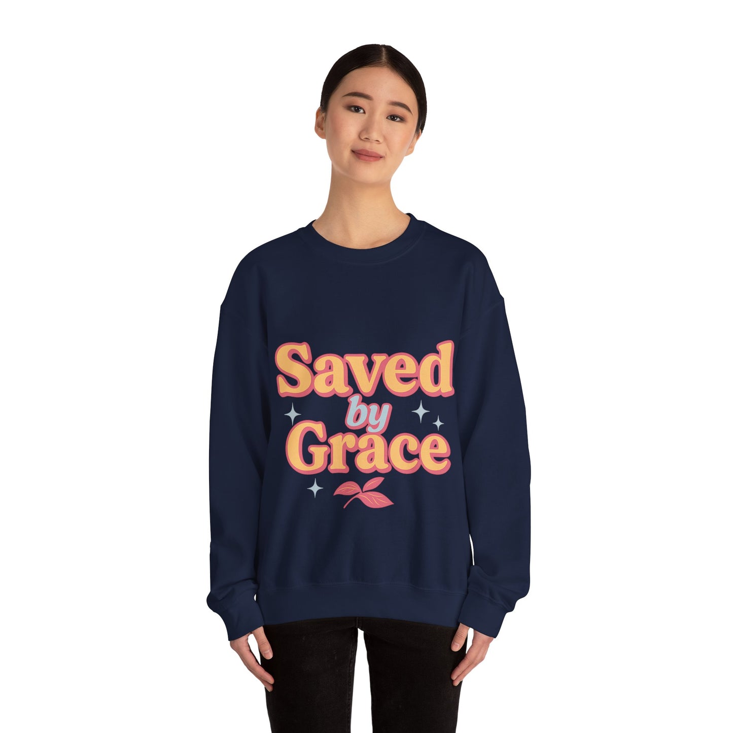 Saved by Grace Heavy Blend™ Crewneck Sweatshirt