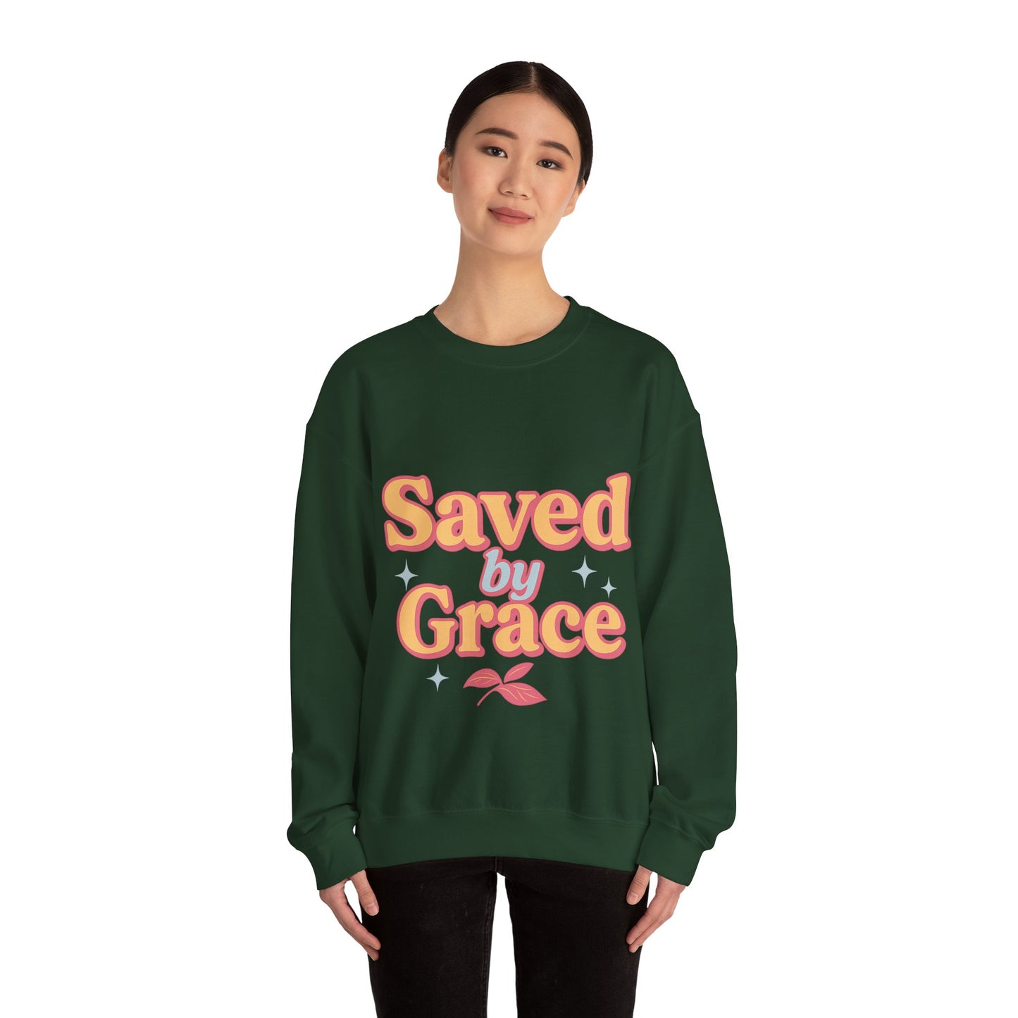 Saved by Grace Heavy Blend™ Crewneck Sweatshirt