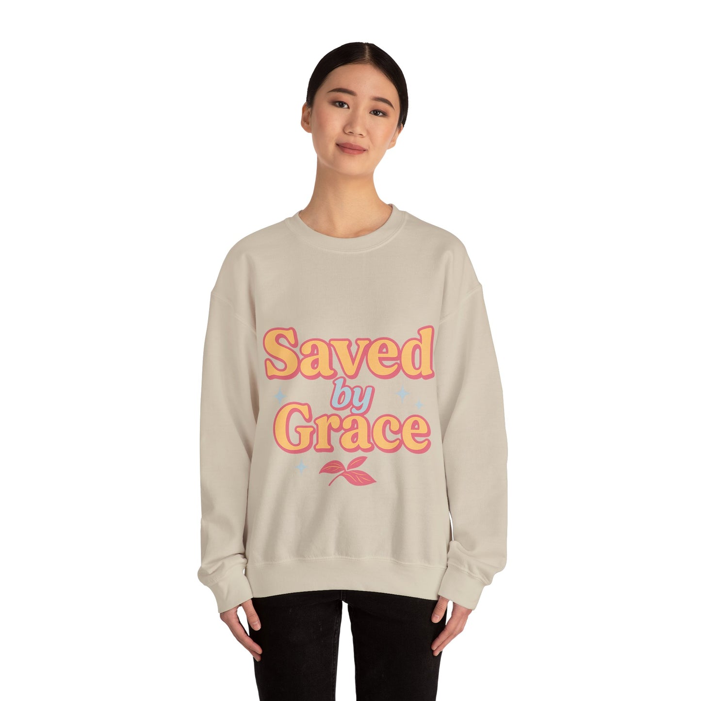 Saved by Grace Heavy Blend™ Crewneck Sweatshirt