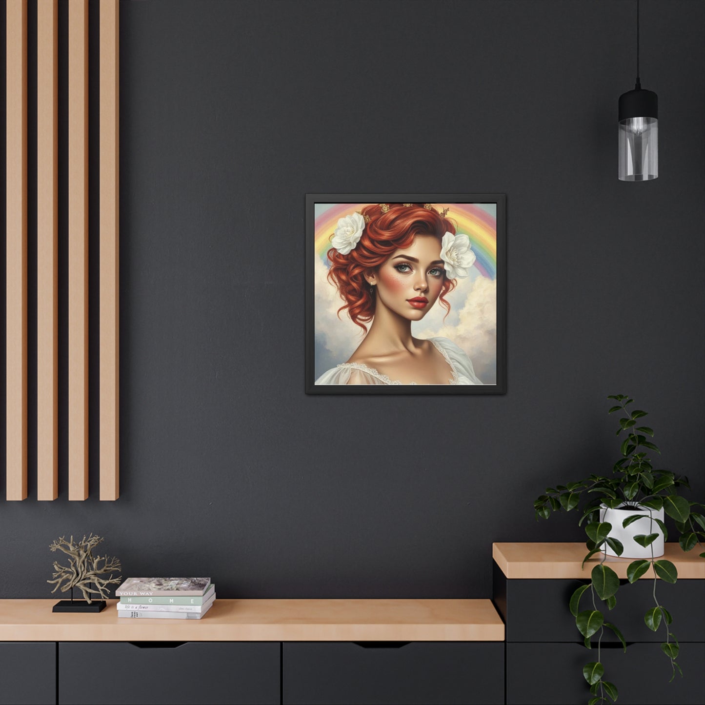 Promise in Bloom – Rainbow Covenant Christian Wall Art
