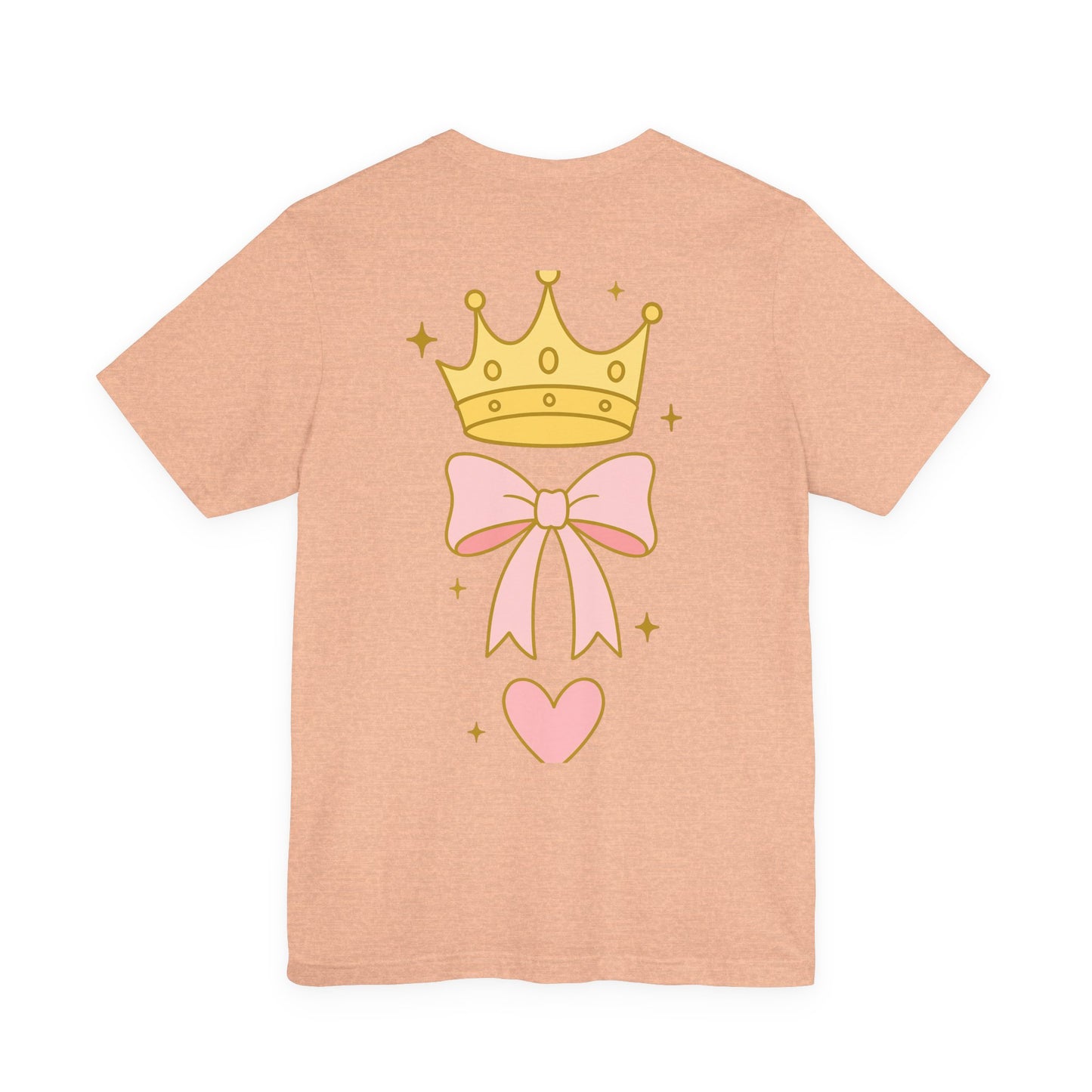 Faith Over Fear T-Shirt — Pastel Crown & Ribbon Christian Inspirational Tee