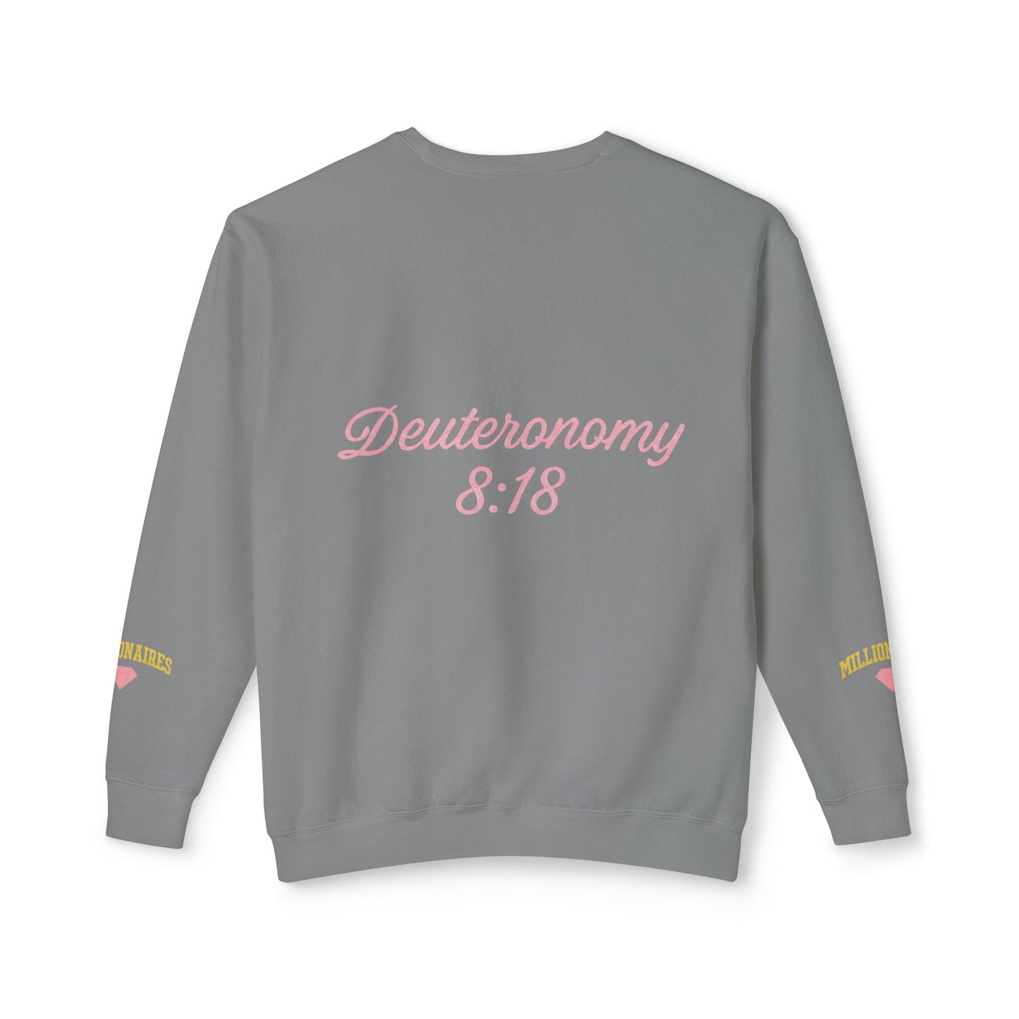 God-Made Millionaires Club Sweatshirt — Deuteronomy 8:18 Crewneck