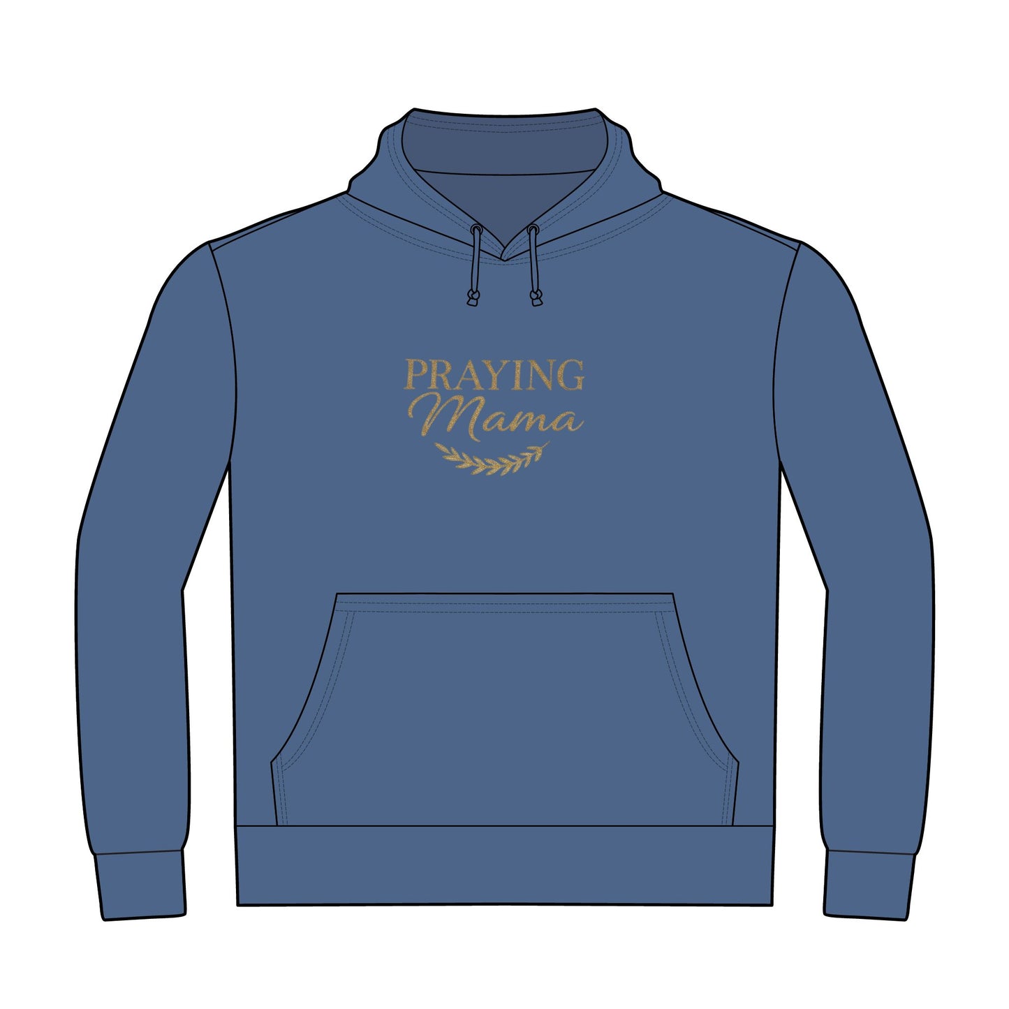 Praying Mama Hoodie — Faith-Based Mother's Pullover Sweatshirt