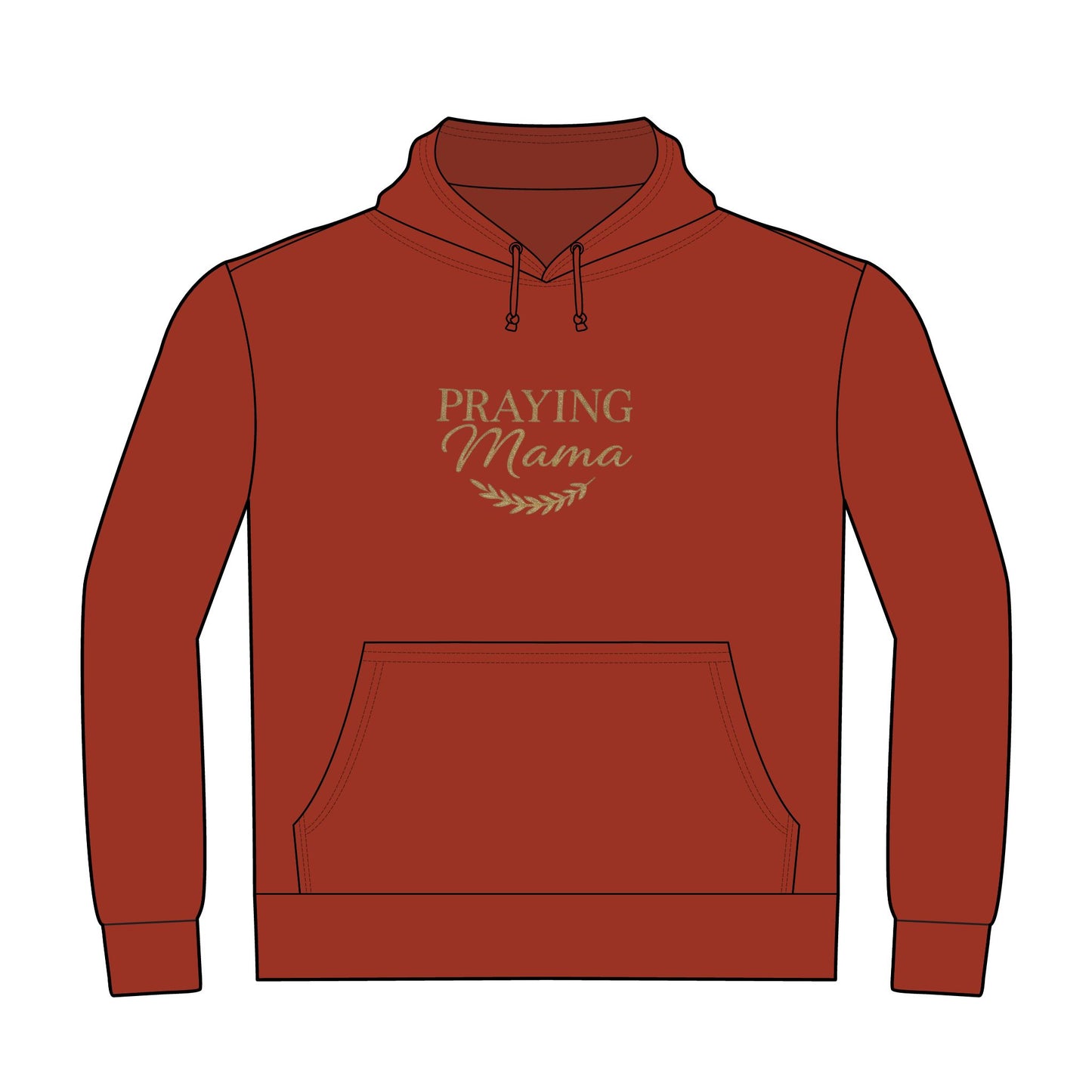 Praying Mama Hoodie — Faith-Based Mother's Pullover Sweatshirt