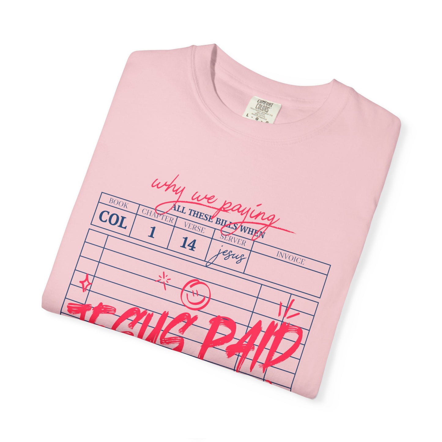 Jesus Paid It All T-Shirt — Vintage Receipt Graphic Christian Tee