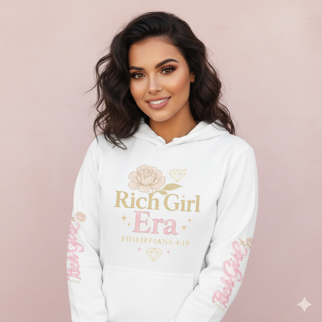 Rich girl Hooded Long Sleeve Tee