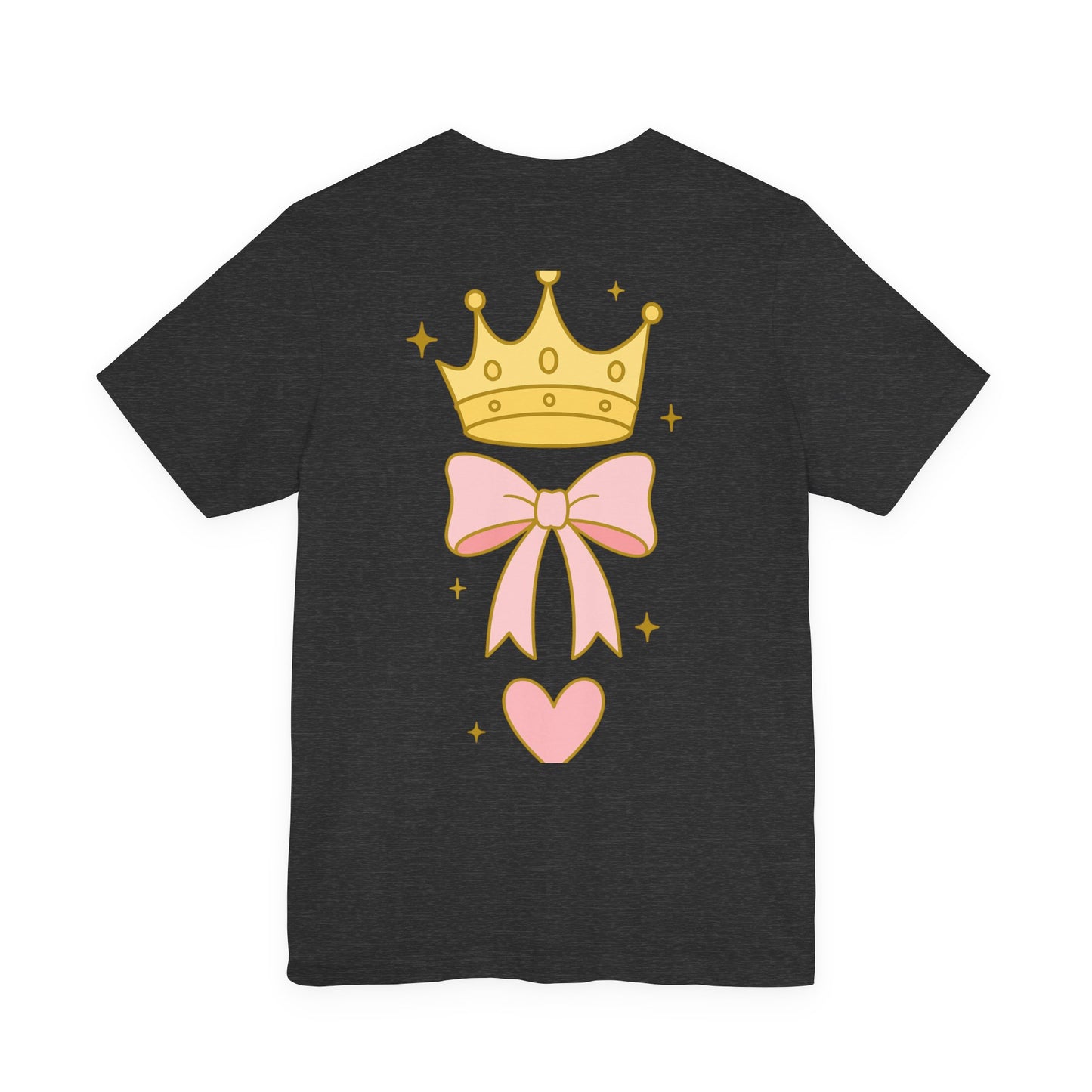 Faith Over Fear T-Shirt — Pastel Crown & Ribbon Christian Inspirational Tee