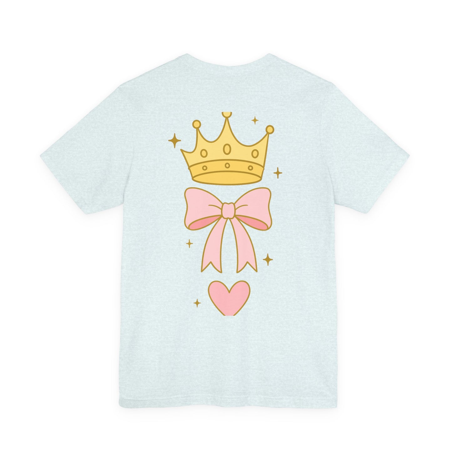 Faith Over Fear T-Shirt — Pastel Crown & Ribbon Christian Inspirational Tee