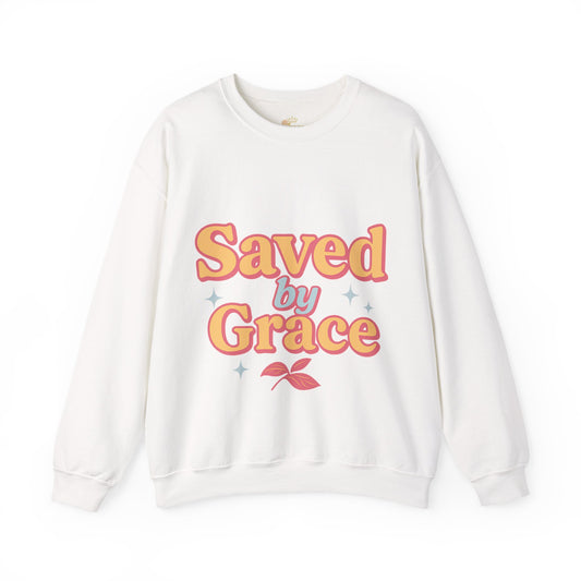 Saved by Grace Heavy Blend™ Crewneck Sweatshirt