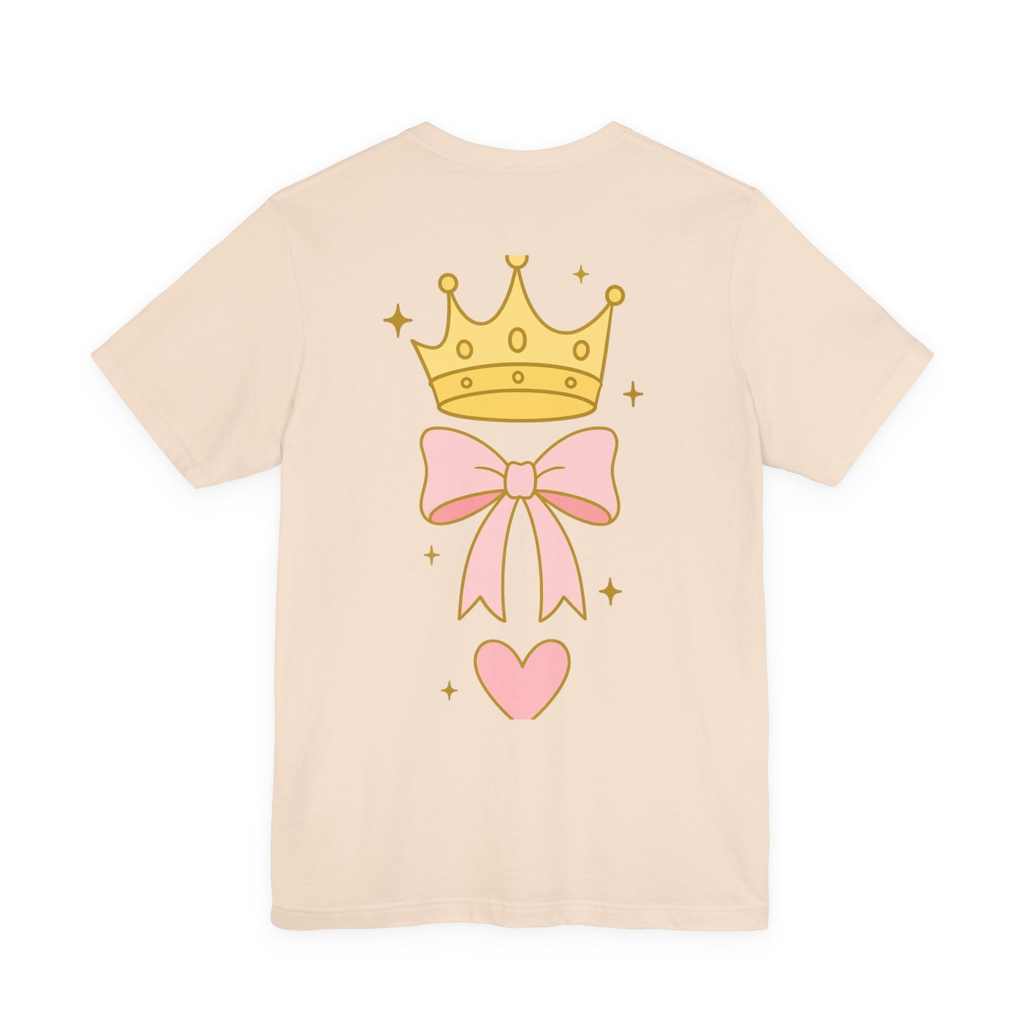 Crowned by Abba T-Shirt — Pastel Crown & Ribbon Christian Inspirational Tee