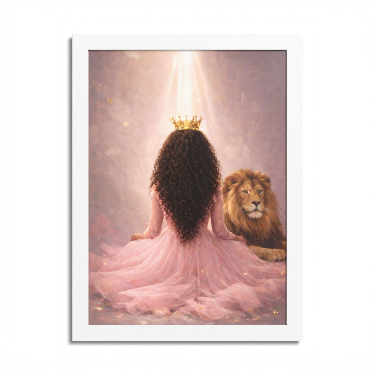 Crowned in His Light – Lion of Judah Christian Wall art