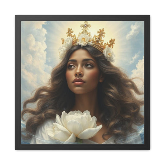 Crowned in Stillness – Peony of Grace Christian Wall Art