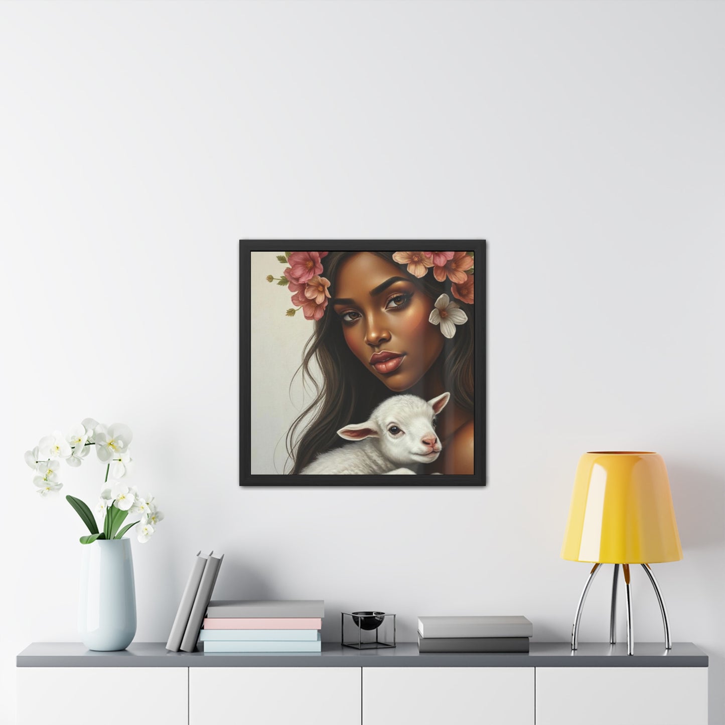 Carried by Grace – Lamb of Innocence Christian Wall Art