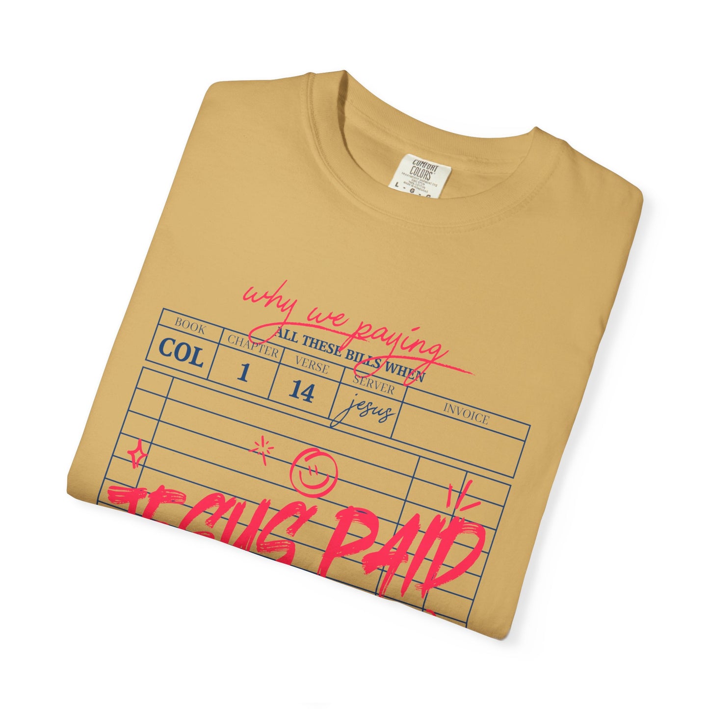Jesus Paid It All T-Shirt — Vintage Receipt Graphic Christian Tee