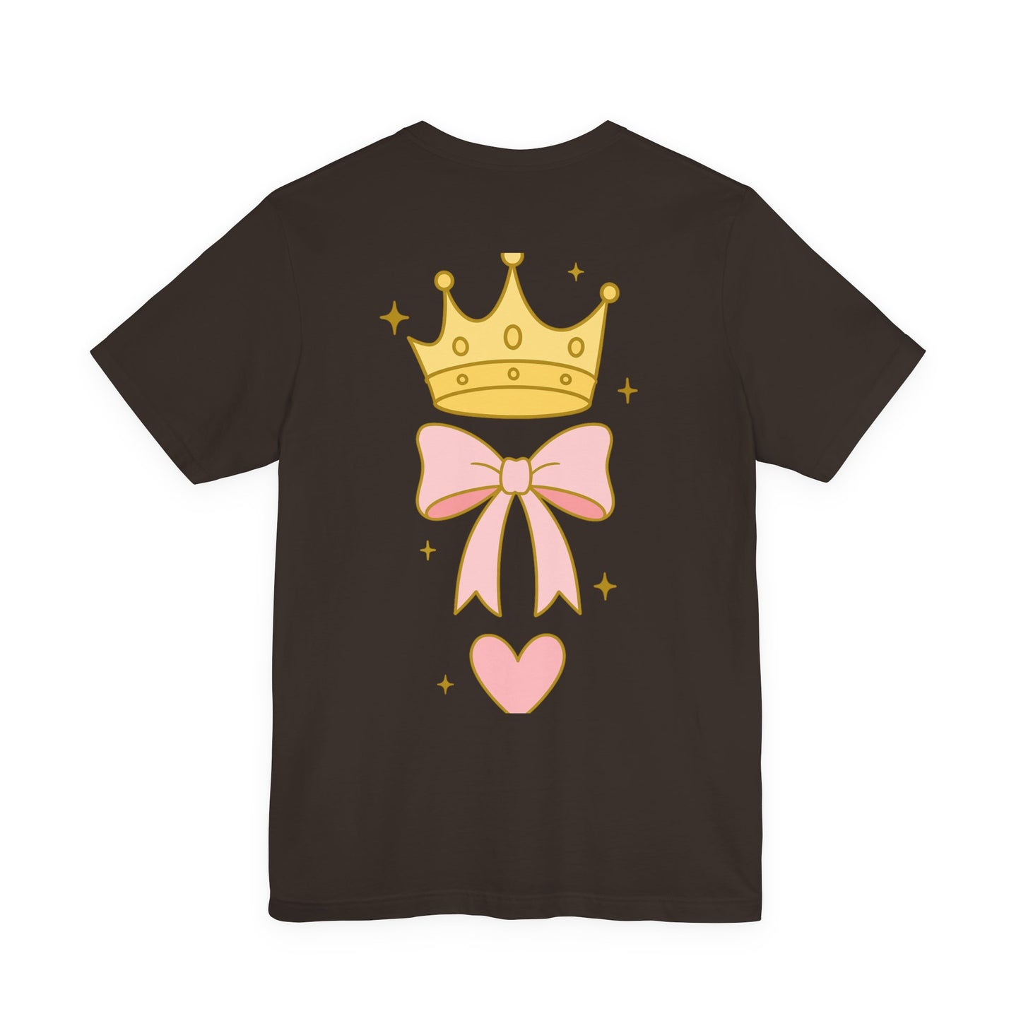 Faith Over Fear T-Shirt — Pastel Crown & Ribbon Christian Inspirational Tee