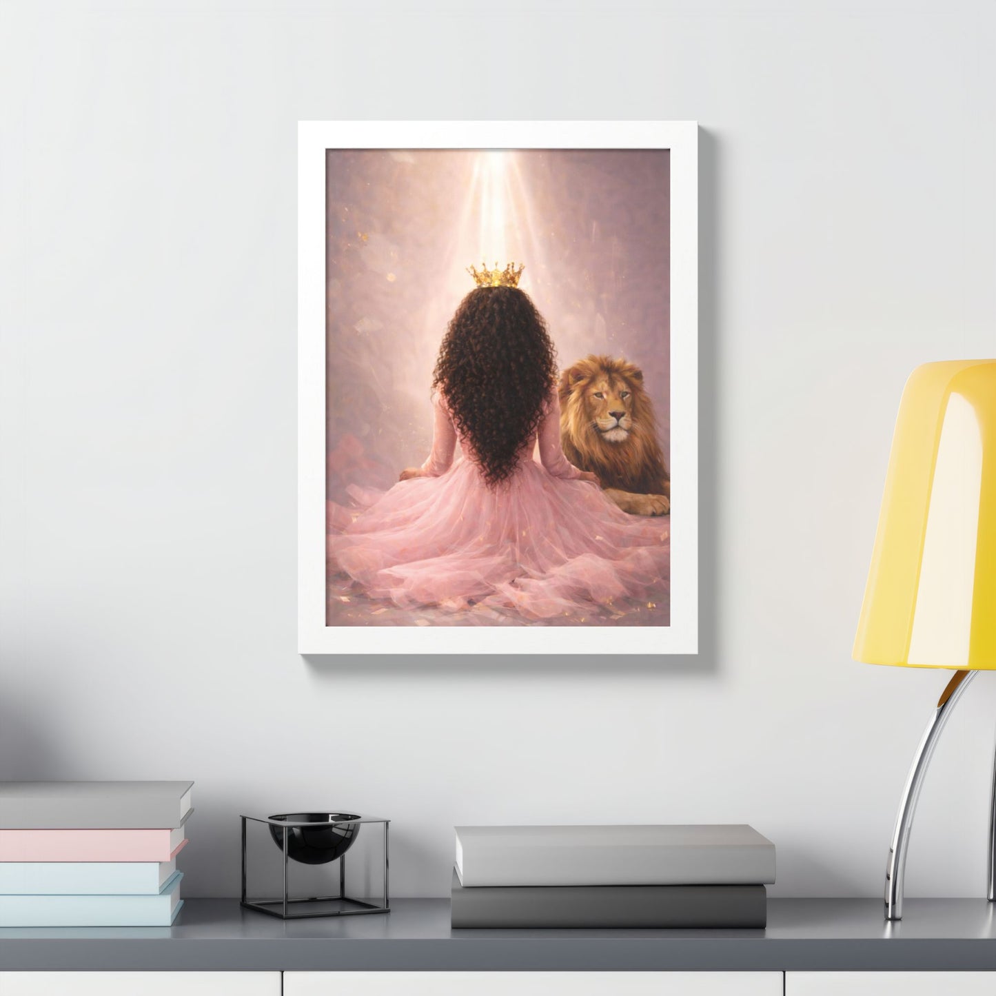 Crowned in His Light – Lion of Judah Christian Wall art