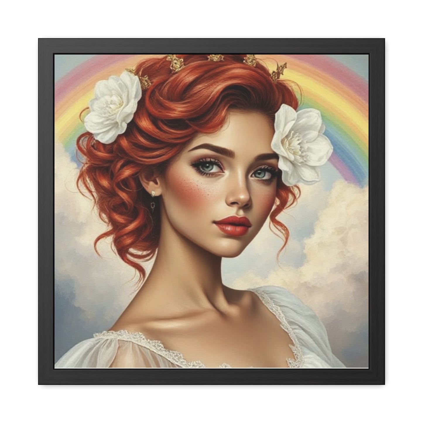 Promise in Bloom – Rainbow Covenant Christian Wall Art