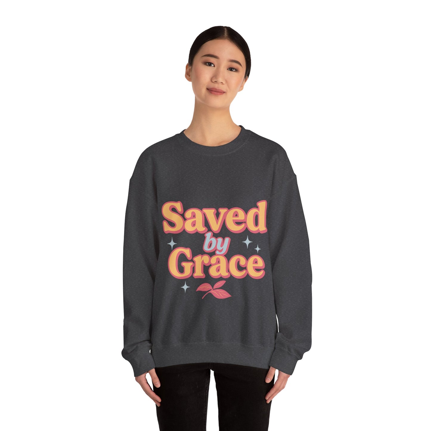 Saved by Grace Heavy Blend™ Crewneck Sweatshirt