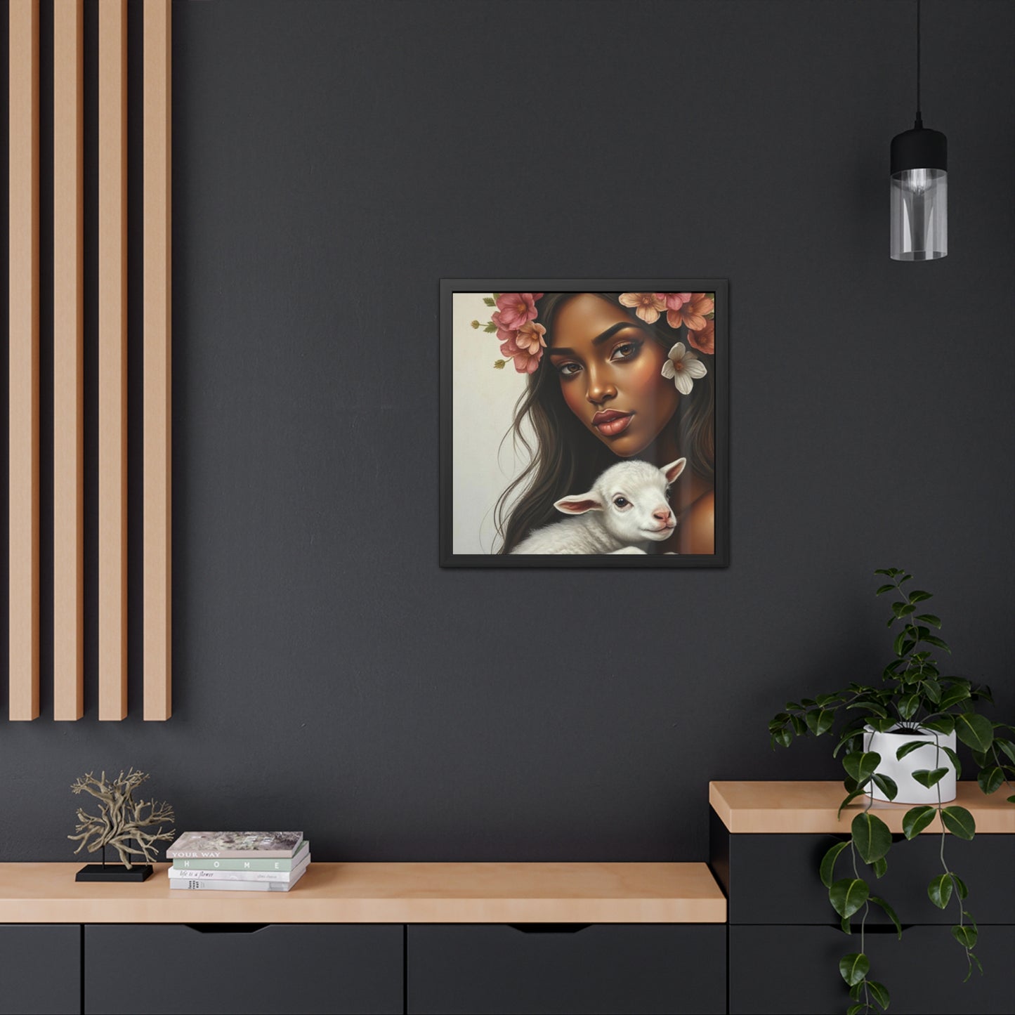 Carried by Grace – Lamb of Innocence Christian Wall Art