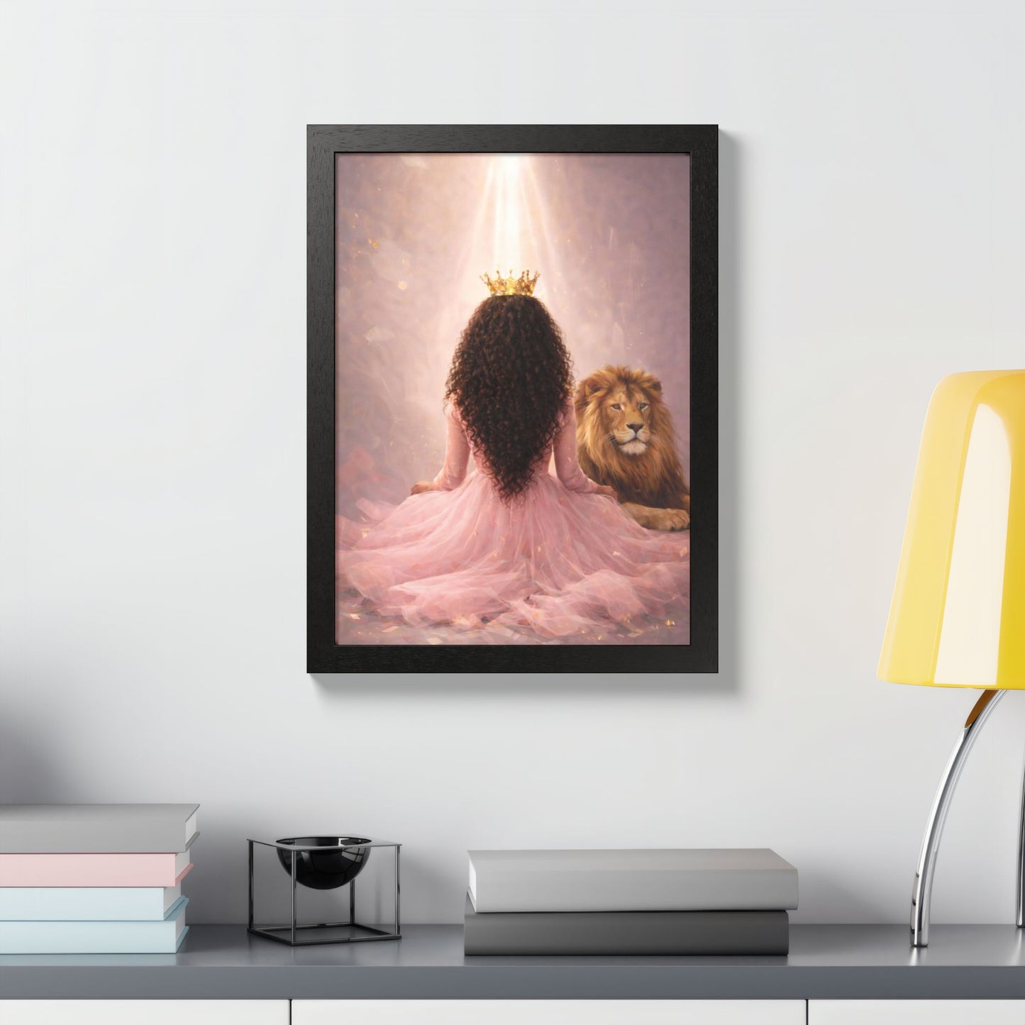 Crowned in His Light – Lion of Judah Christian Wall art
