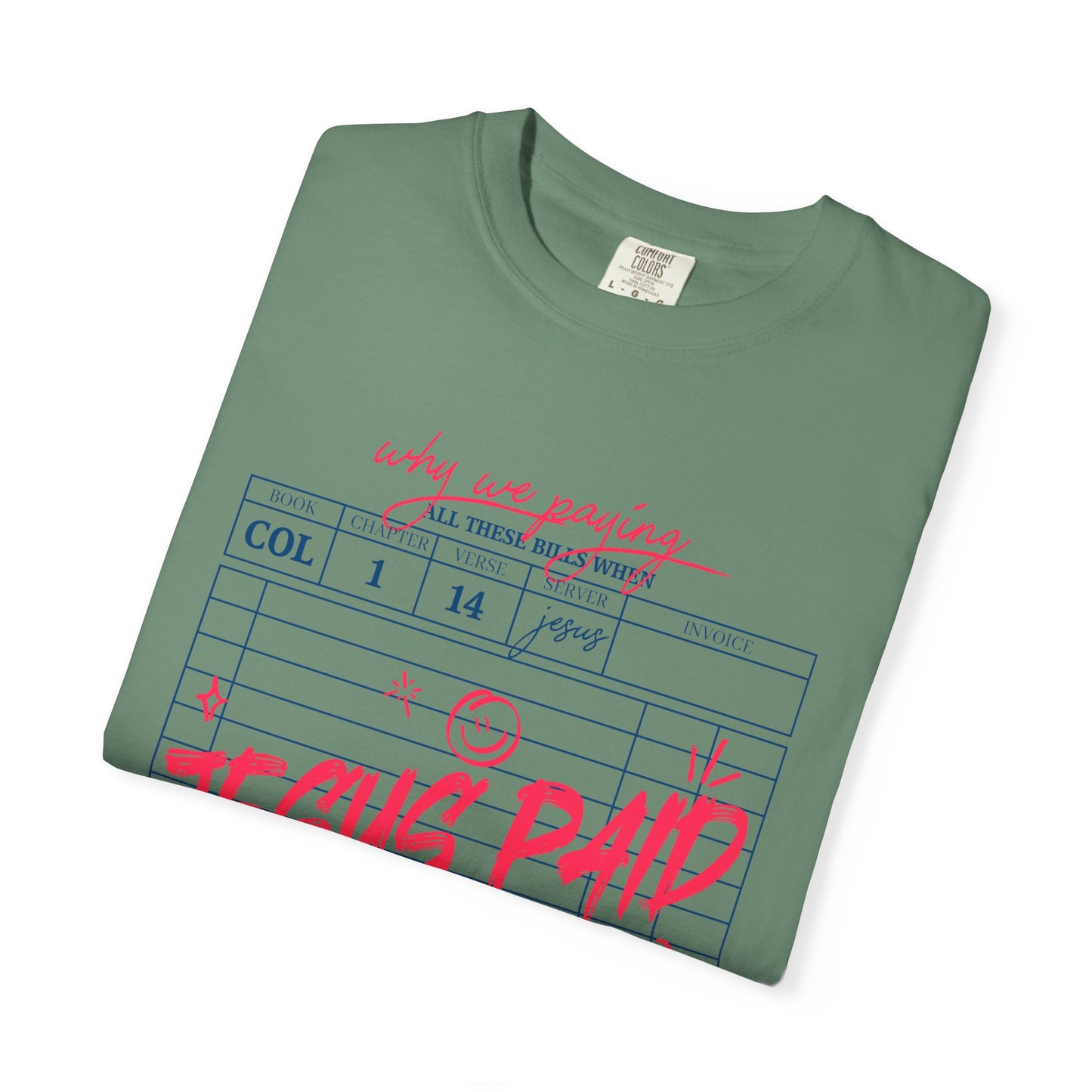 Jesus Paid It All T-Shirt — Vintage Receipt Graphic Christian Tee