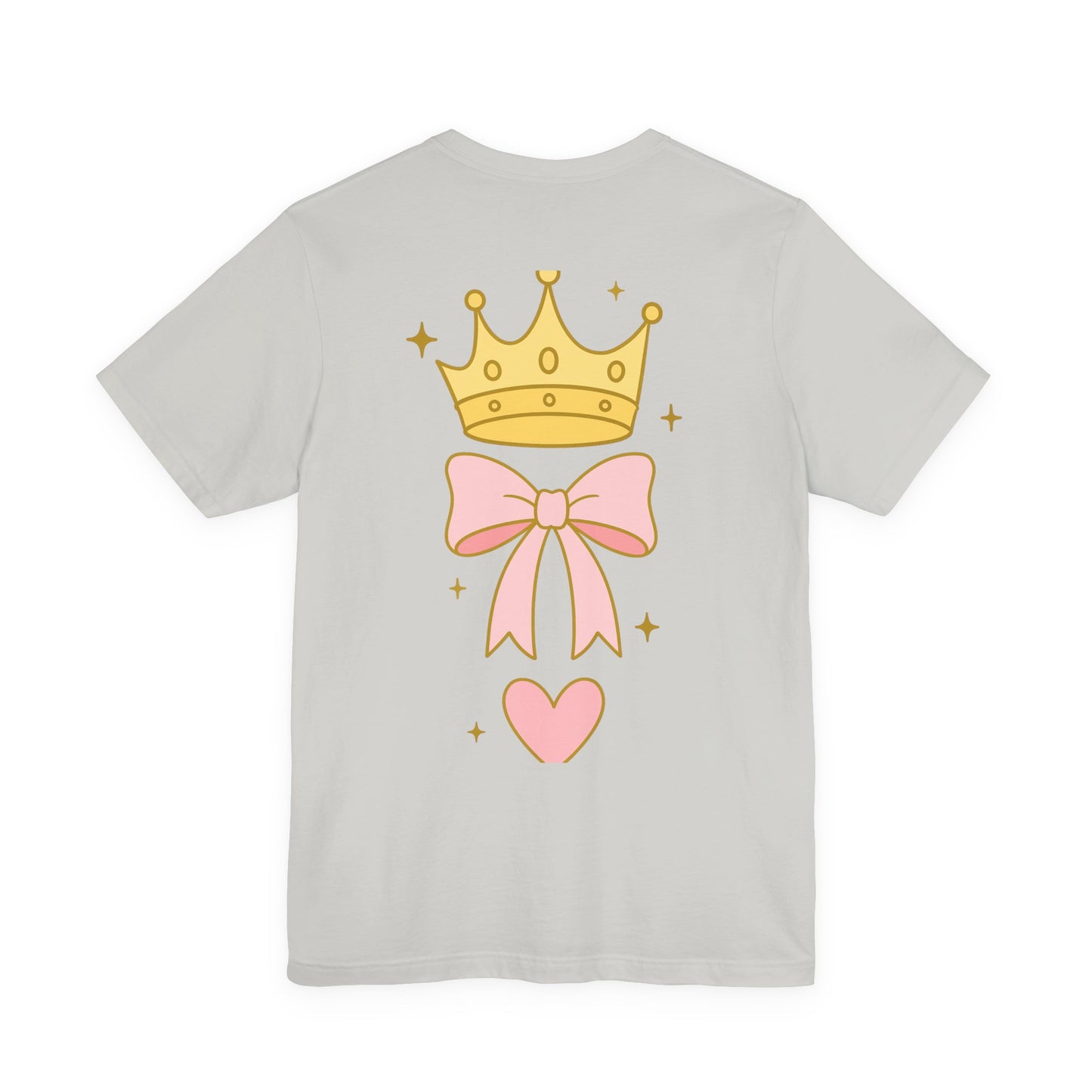 Crowned by Abba T-Shirt — Pastel Crown & Ribbon Christian Inspirational Tee