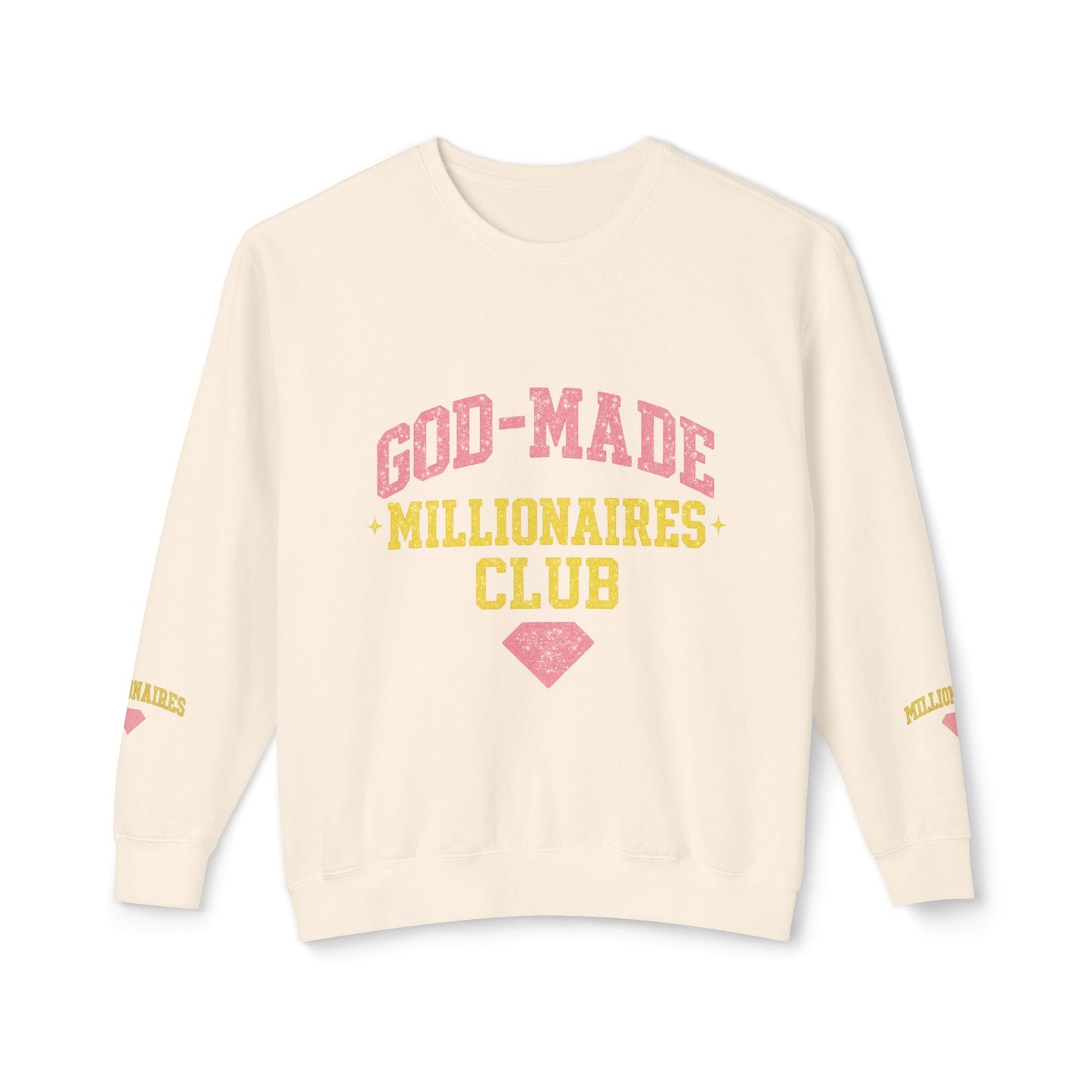God-Made Millionaires Club Sweatshirt — Deuteronomy 8:18 Crewneck