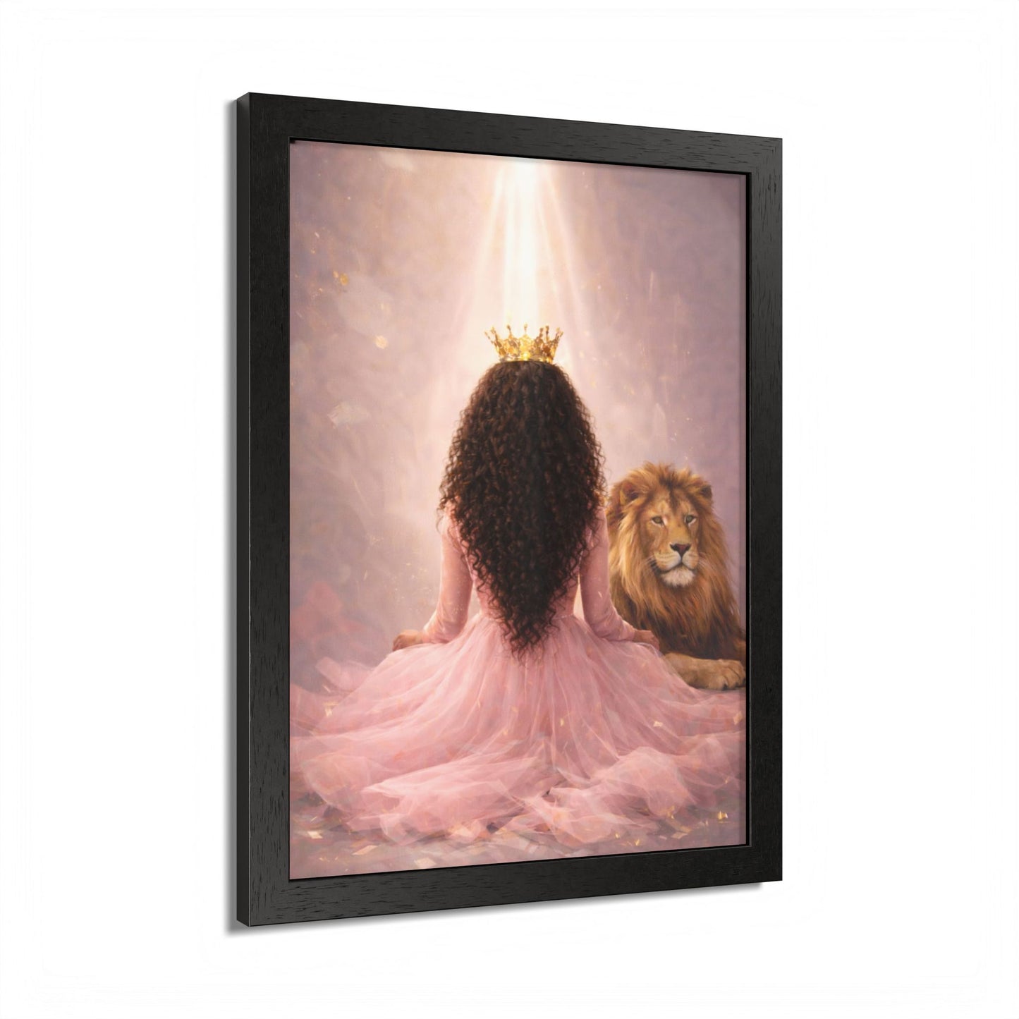 Crowned in His Light – Lion of Judah Christian Wall art