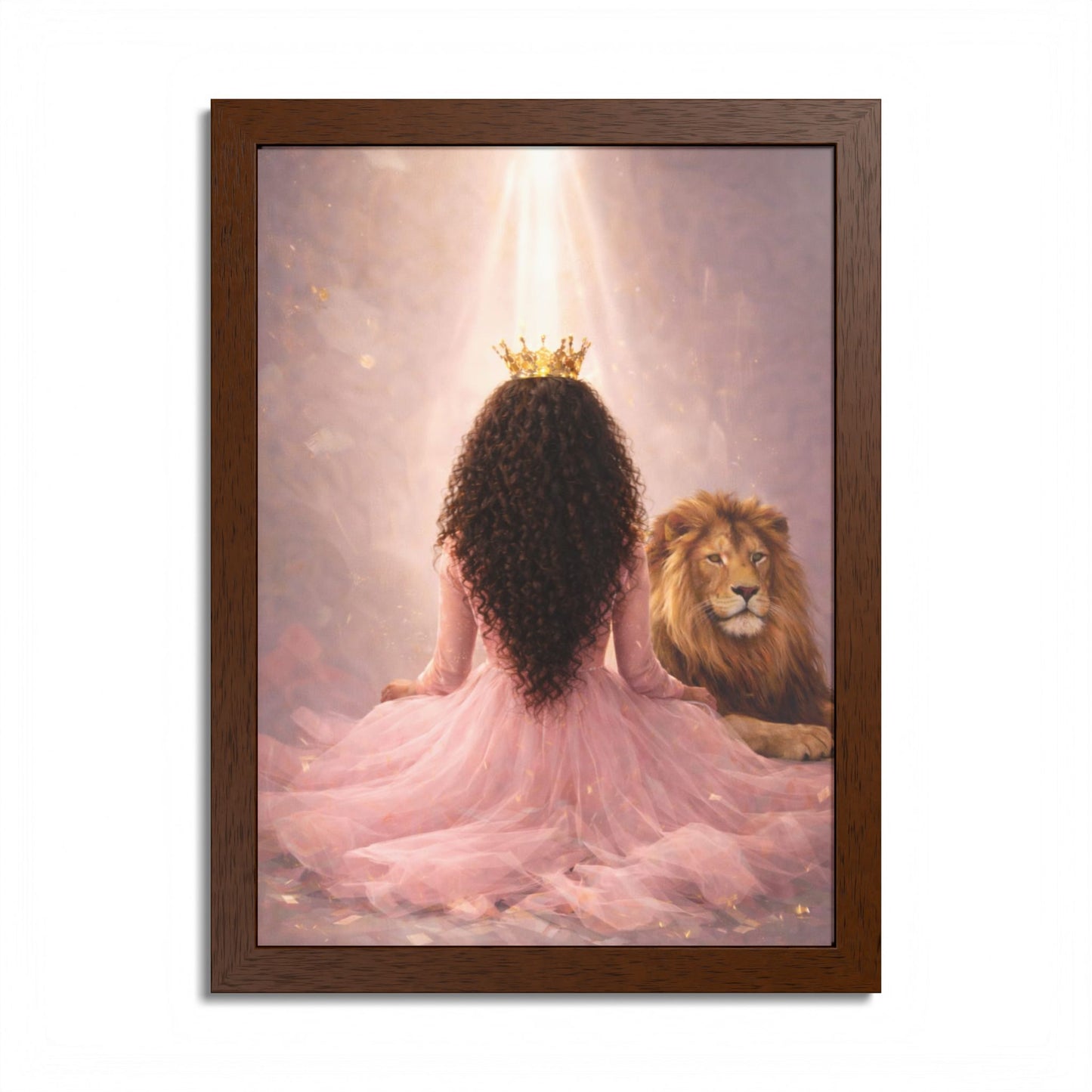 Crowned in His Light – Lion of Judah Christian Wall art