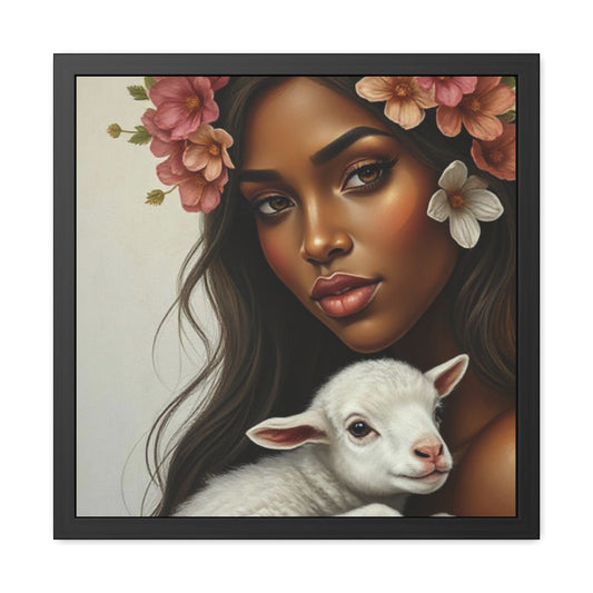 Carried by Grace – Lamb of Innocence Christian Wall Art
