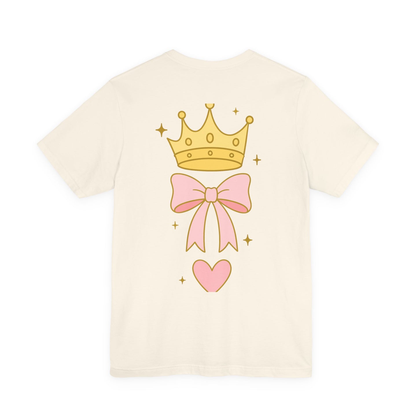 Faith Over Fear T-Shirt — Pastel Crown & Ribbon Christian Inspirational Tee
