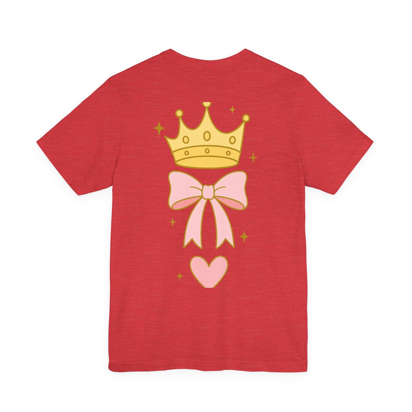 Crowned by Abba T-Shirt — Pastel Crown & Ribbon Christian Inspirational Tee