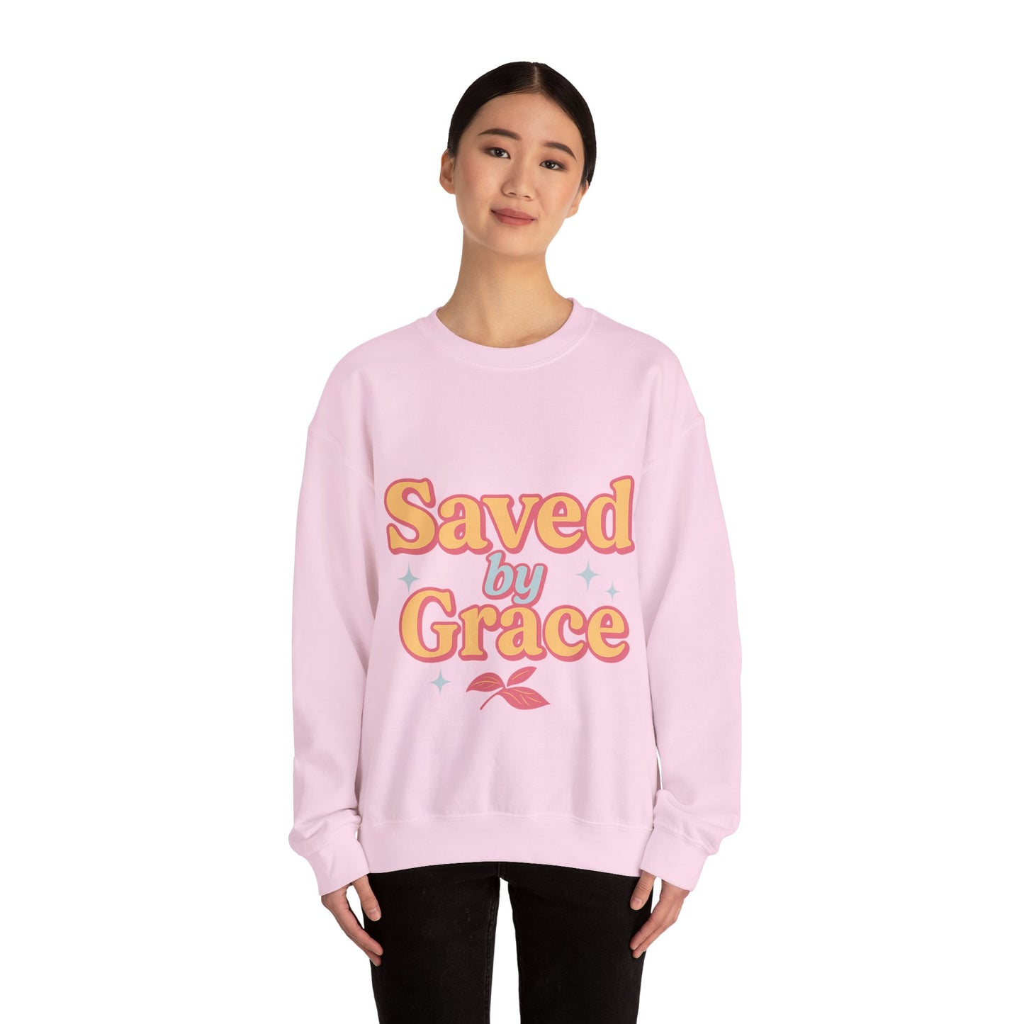 Saved by Grace Heavy Blend™ Crewneck Sweatshirt