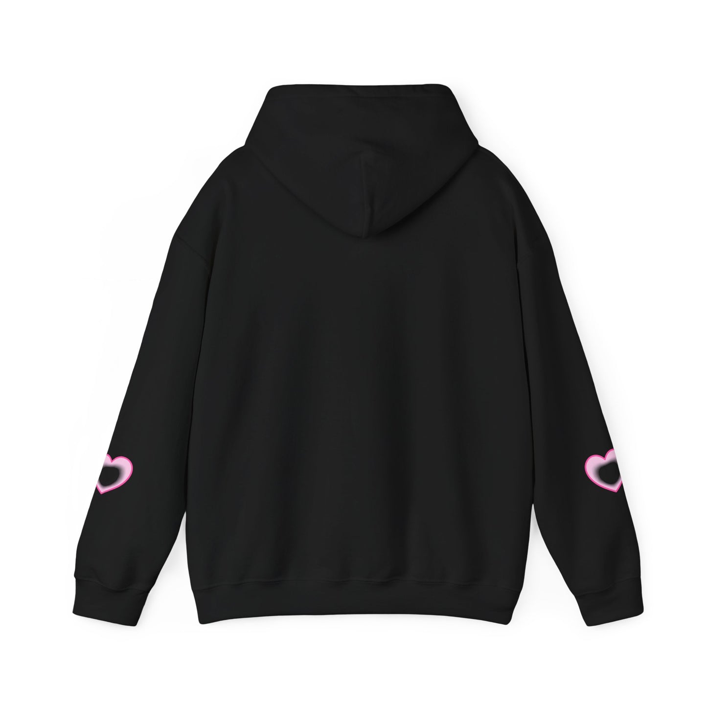 Christian Hoodie - "Loved by Abba" Pink Script with  Heart Sleeve Design