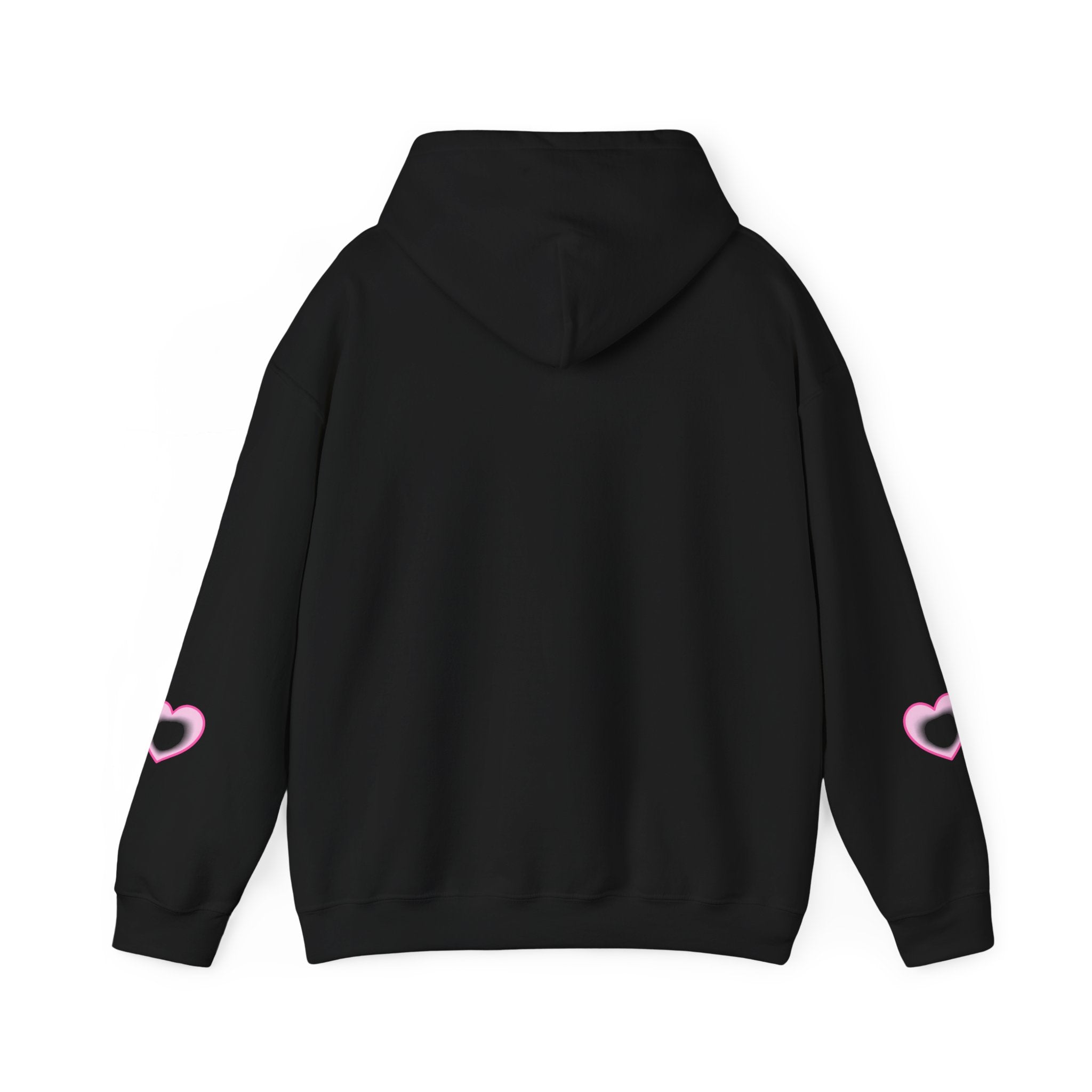 Christian Hoodie - "Loved by Abba" Pink Script with  Heart Sleeve Design